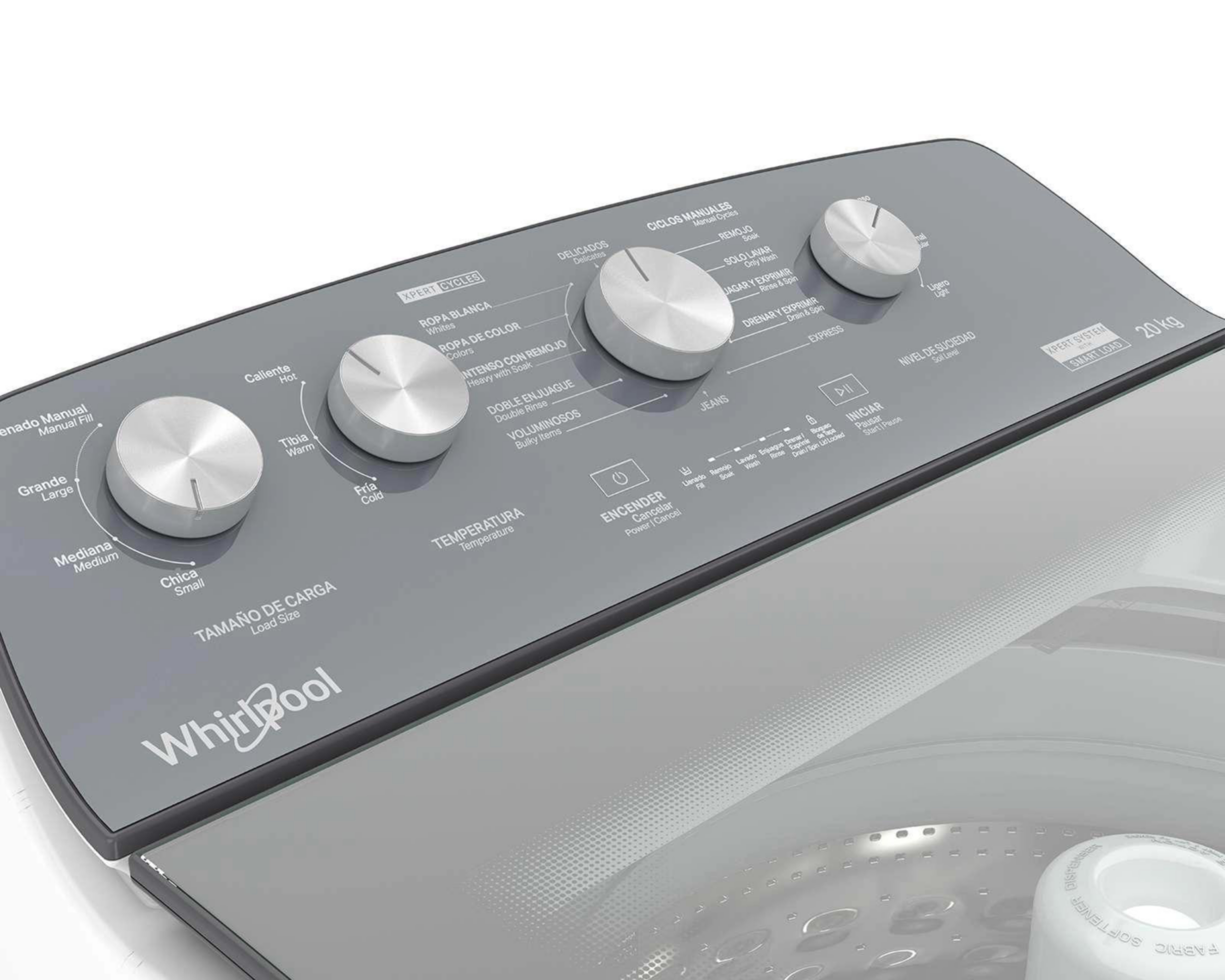 Foto 4 | Lavadora Whirlpool Automática 8MWTW2024WJM 20 kg Blanca