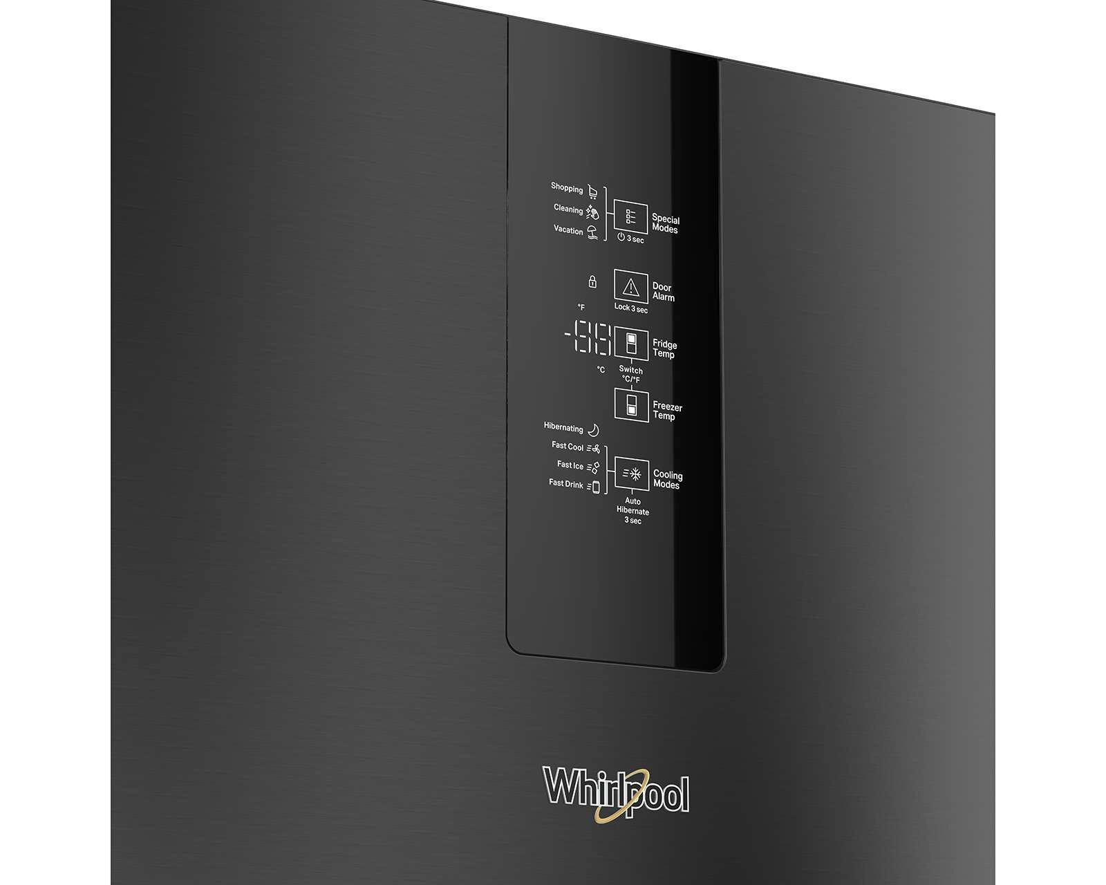 Foto 6 | Refrigerador Whirlpool Bottom Mount 13 Pies Negro WB1332V