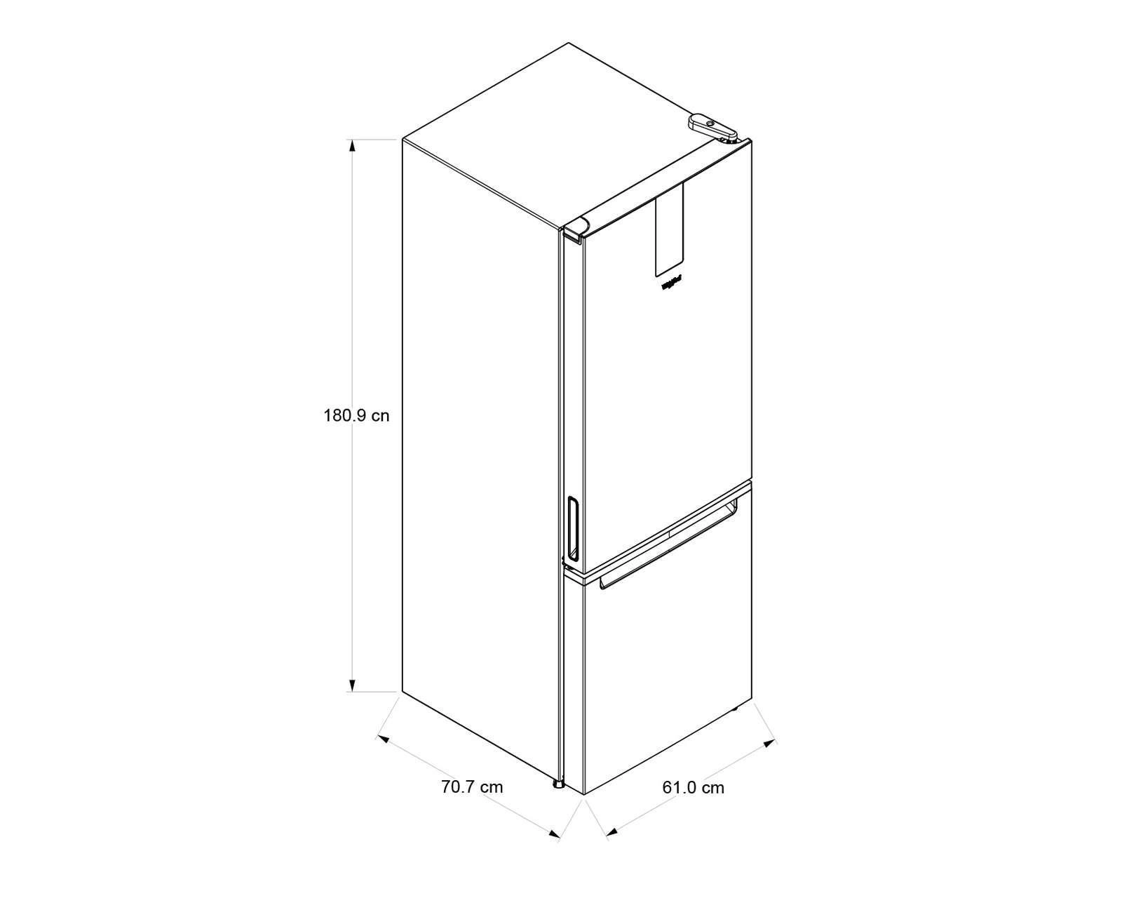 Foto 8 pulgar | Refrigerador Whirlpool Bottom Mount 13 Pies Negro WB1332V