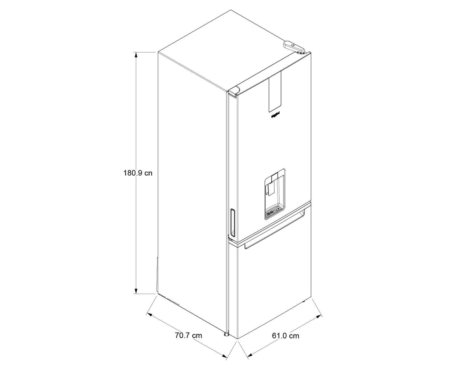 Foto 8 pulgar | Refrigerador Whirlpool Bottom Mount 13 Pies Negro WB1333V