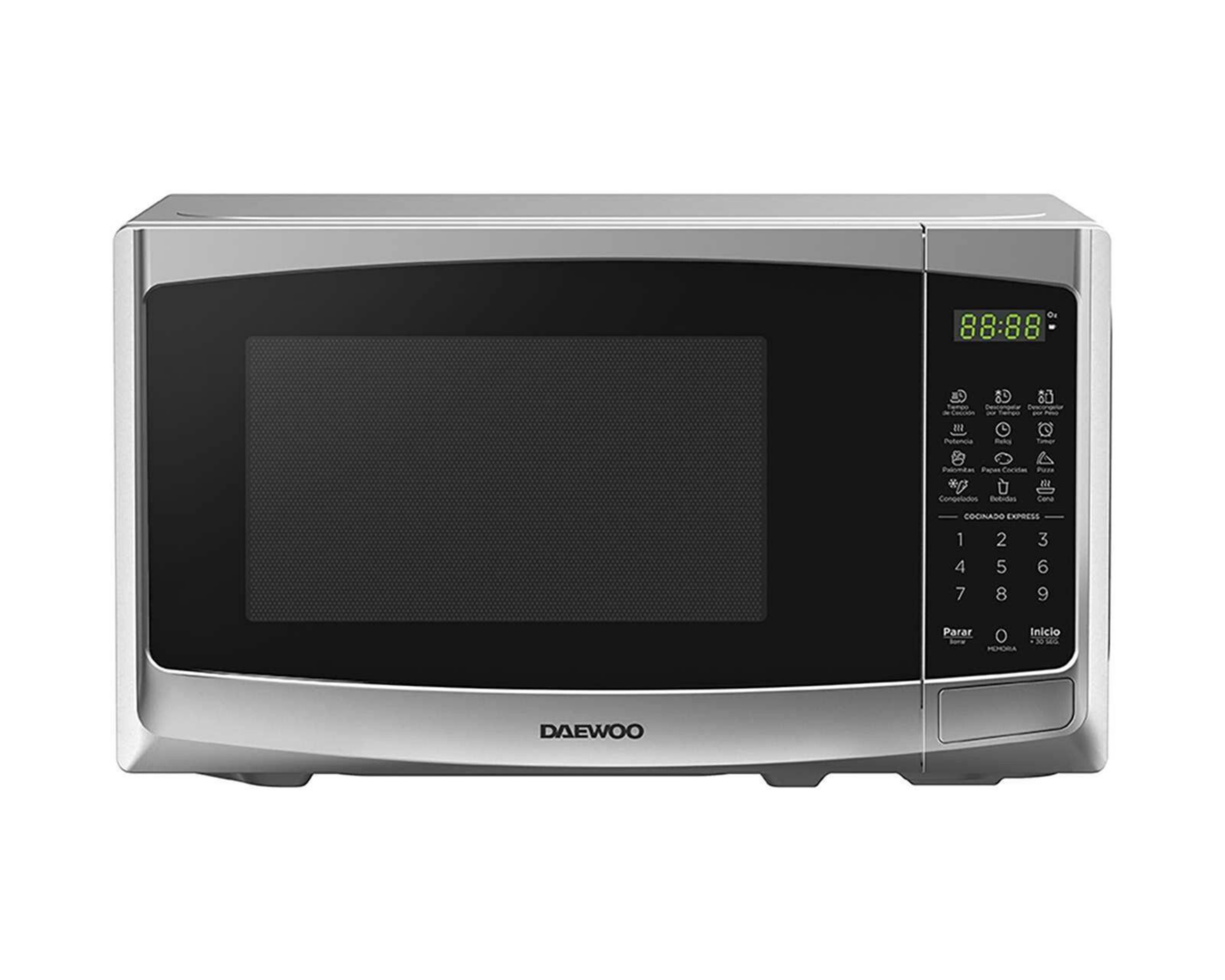 Foto 2 pulgar | Horno de Microondas Daewoo 0.7 Pies DMDP07S2BG Gris