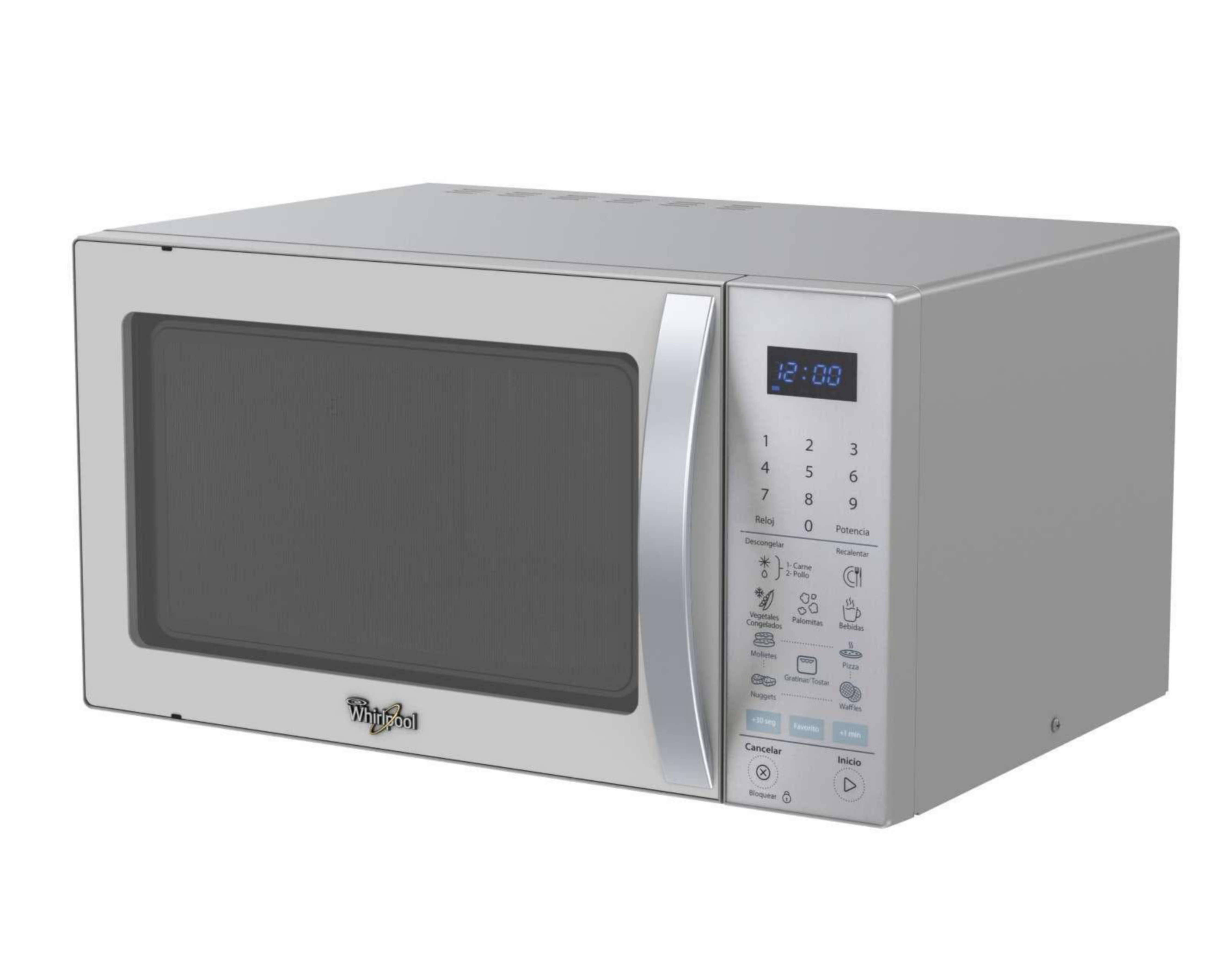 Foto 4 pulgar | Horno de Microondas Whirlpool 1.4 Pies WM2514D Silver]