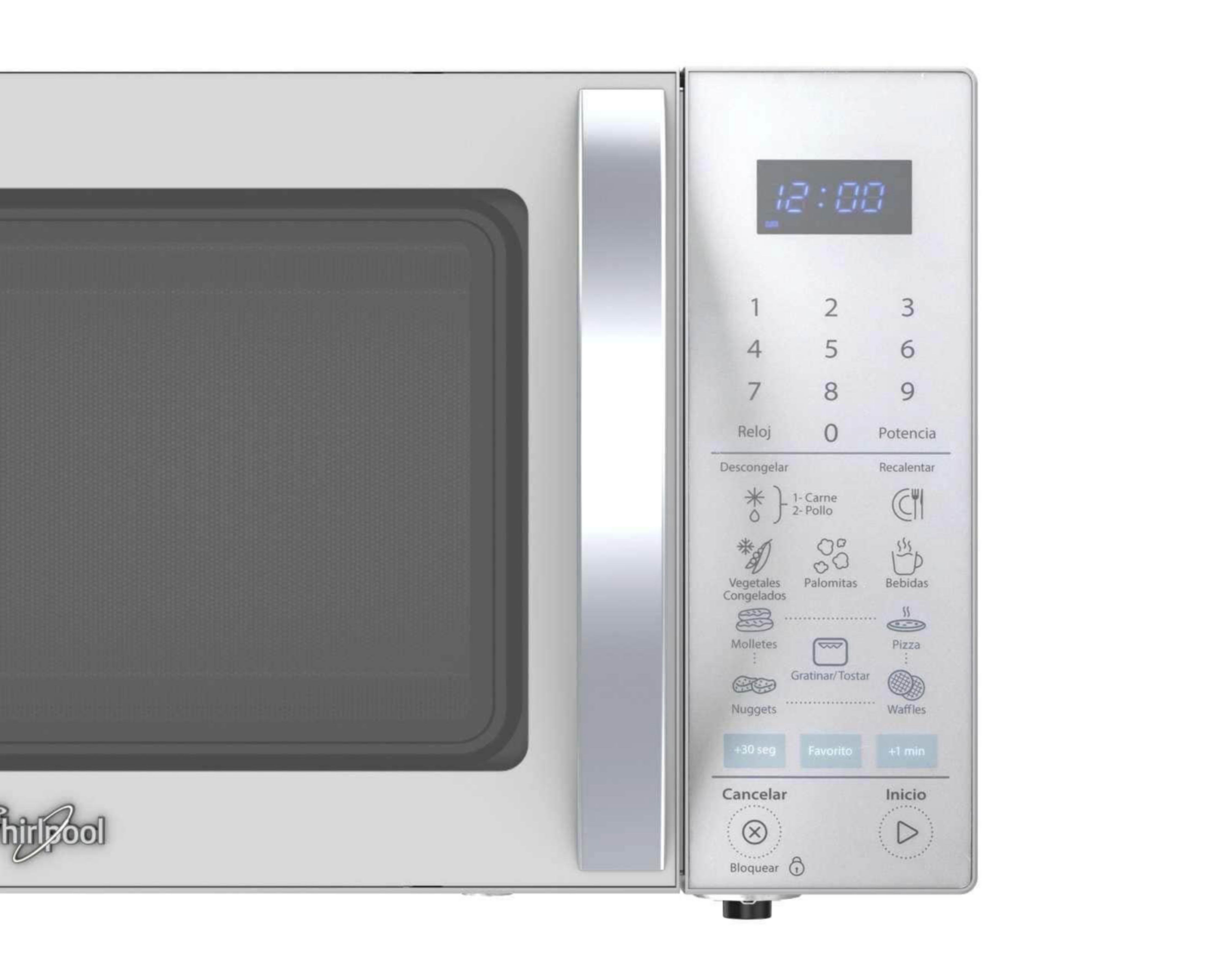 Foto 6 pulgar | Horno de Microondas Whirlpool 1.4 Pies WM2514D Silver]