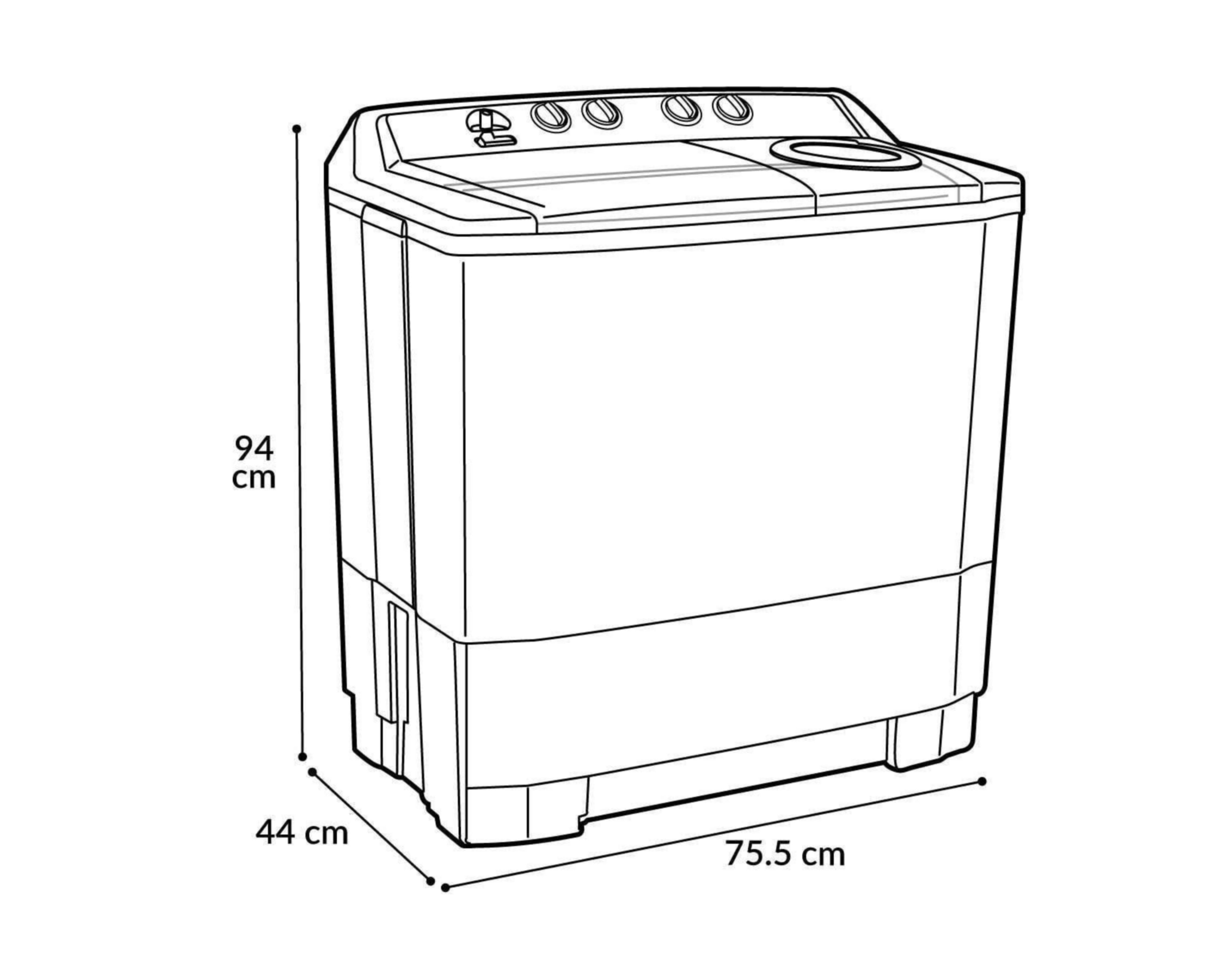 Foto 7 pulgar | Lavadora Acros Automática ALD1035JE 10 kg Blanca/Gris