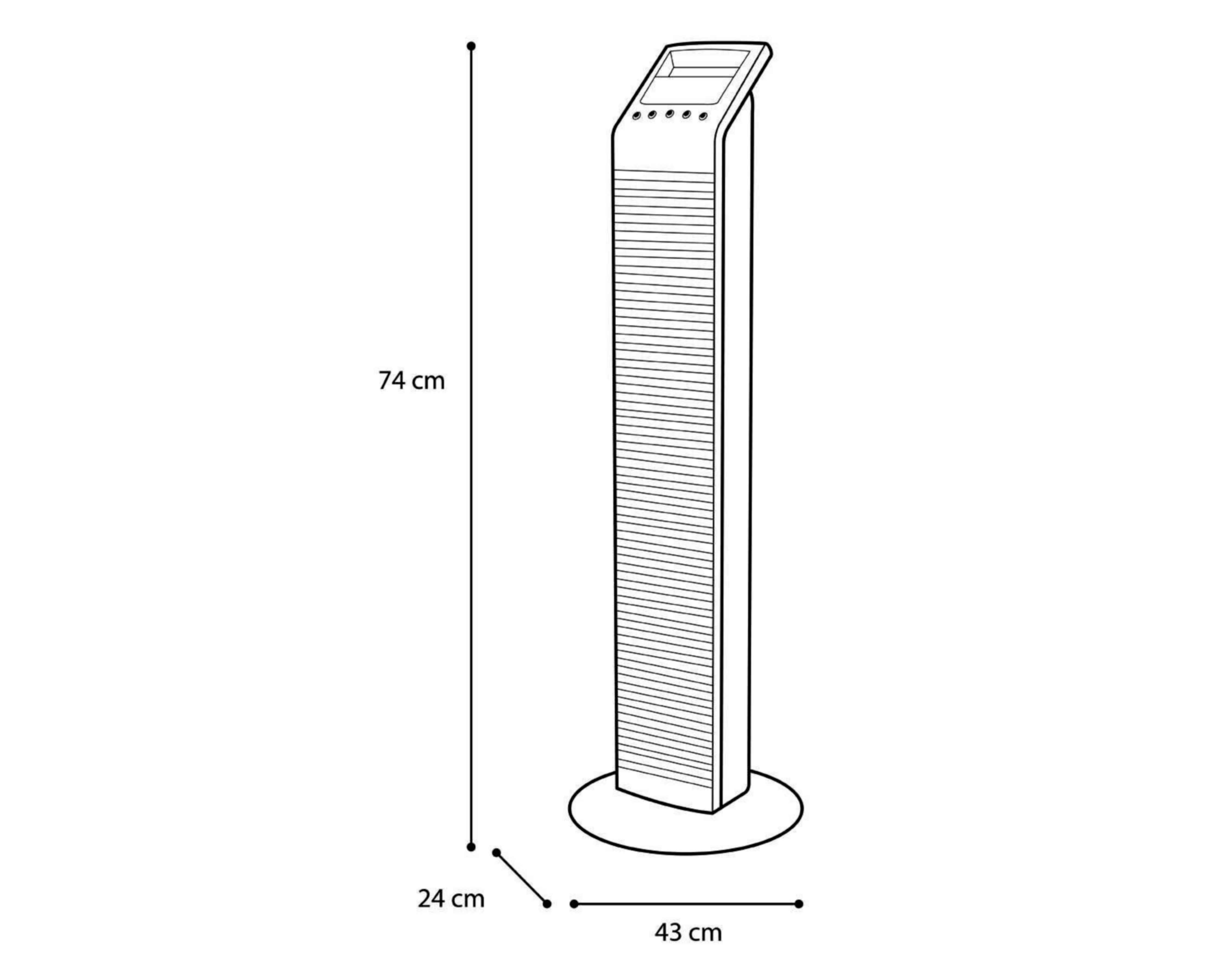 Foto 5 | Ventilador de Torre IUSA 29"