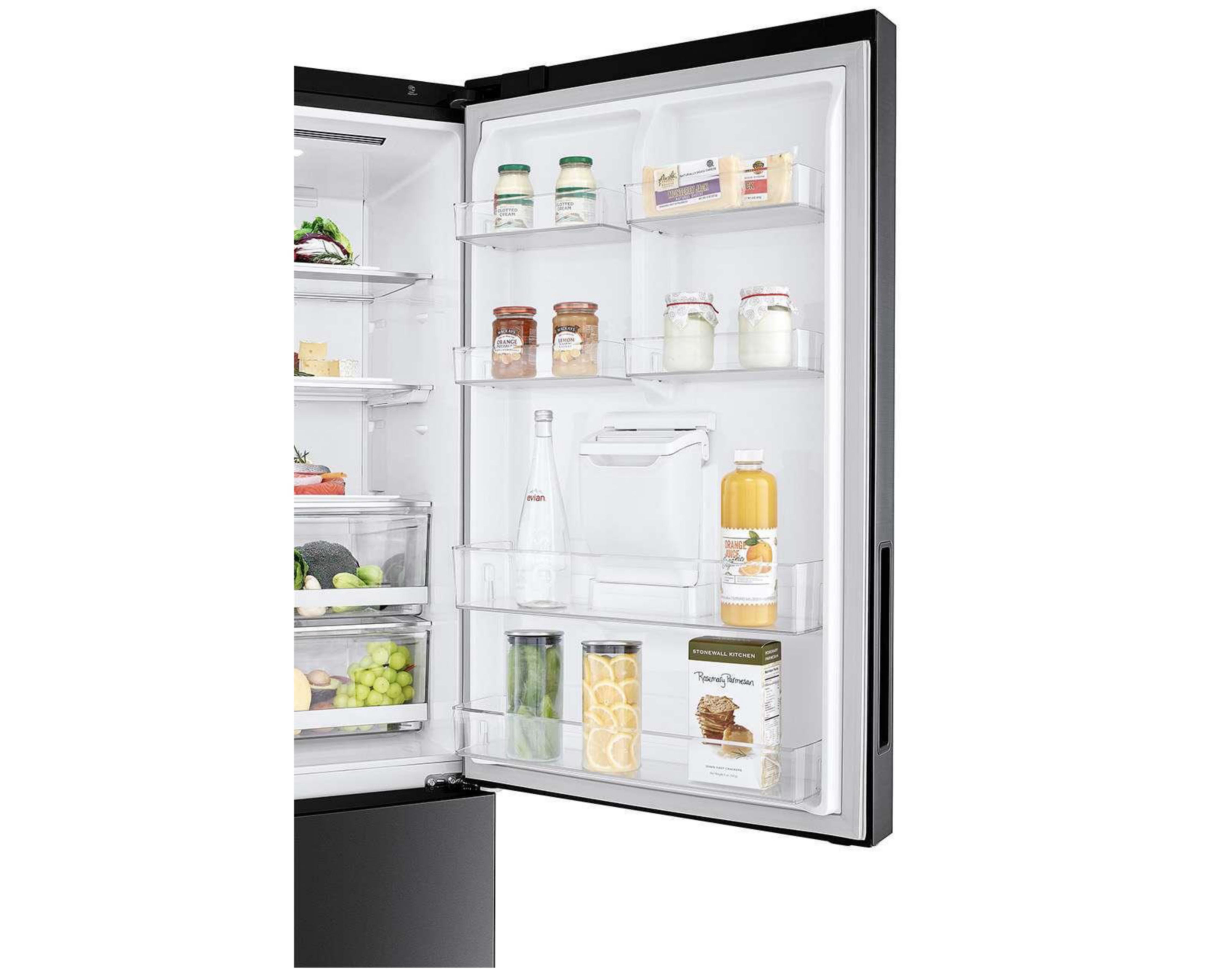 Foto 5 pulgar | Refrigerador LG Bottom Mount 17 Pies Negro GB45SPT