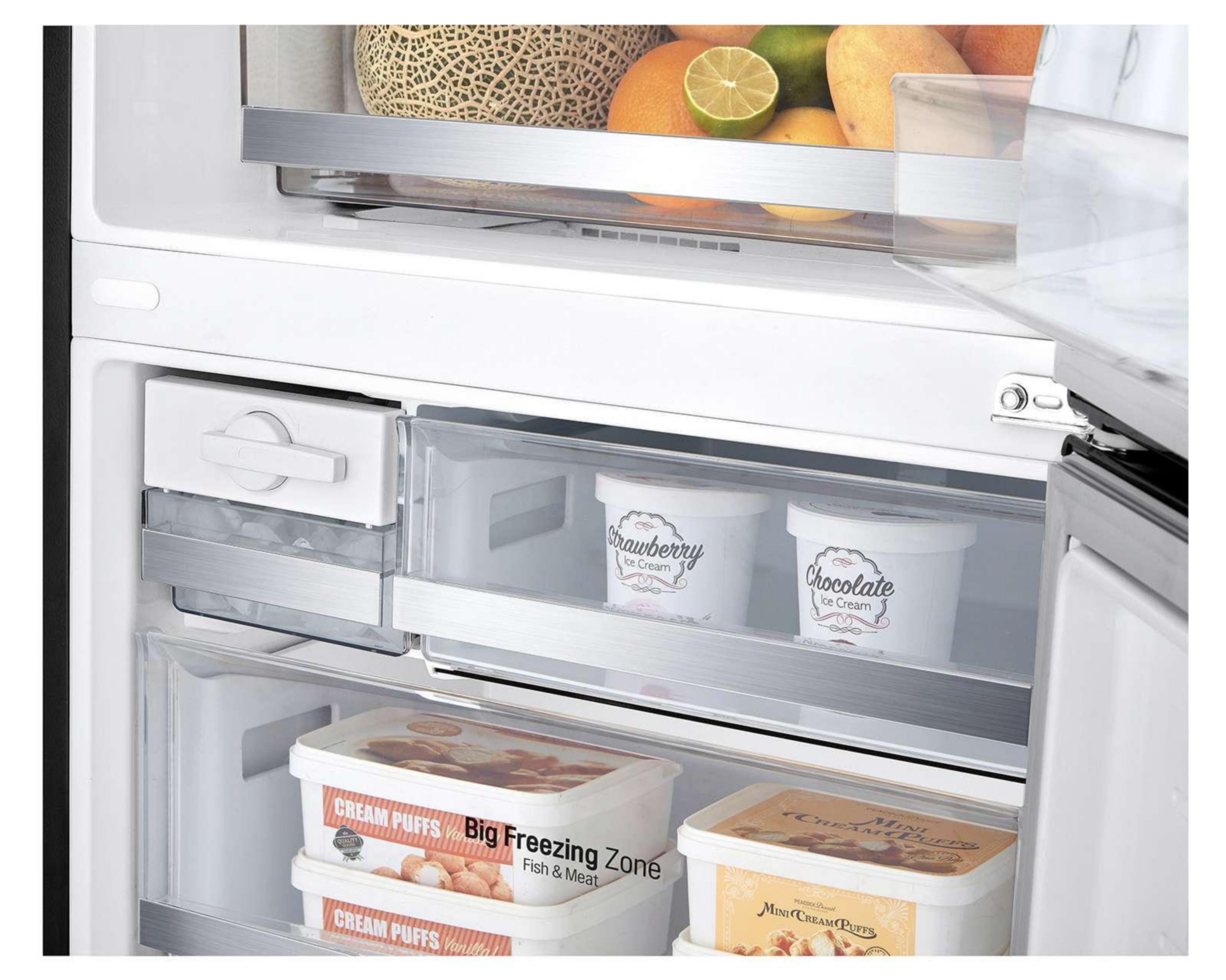 Foto 7 pulgar | Refrigerador LG Bottom Mount 17 Pies Negro GB45SPT