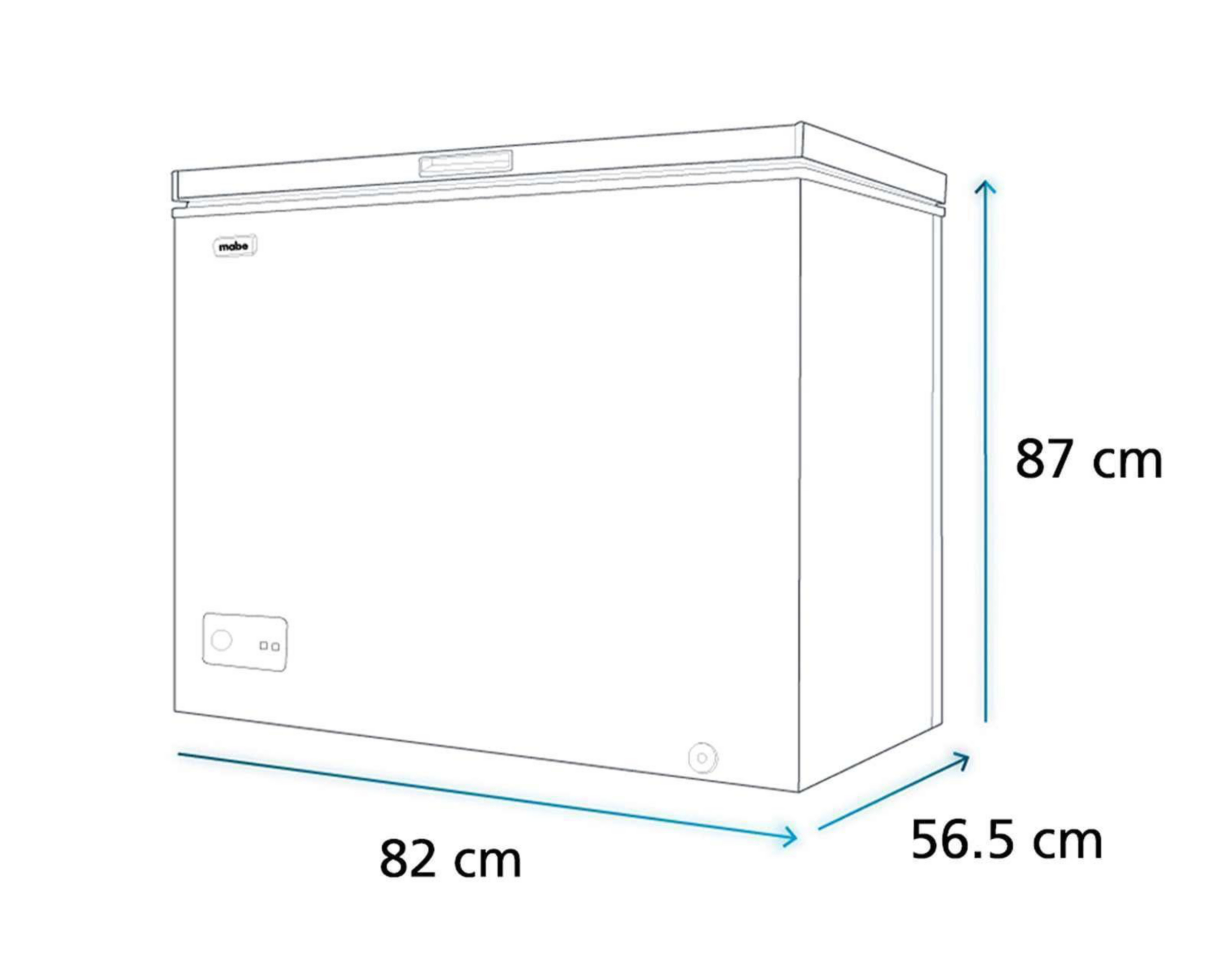 Foto 6 pulgar | Congelador Mabe CHM7BPL367 Horizontal 7 Pies Blanco