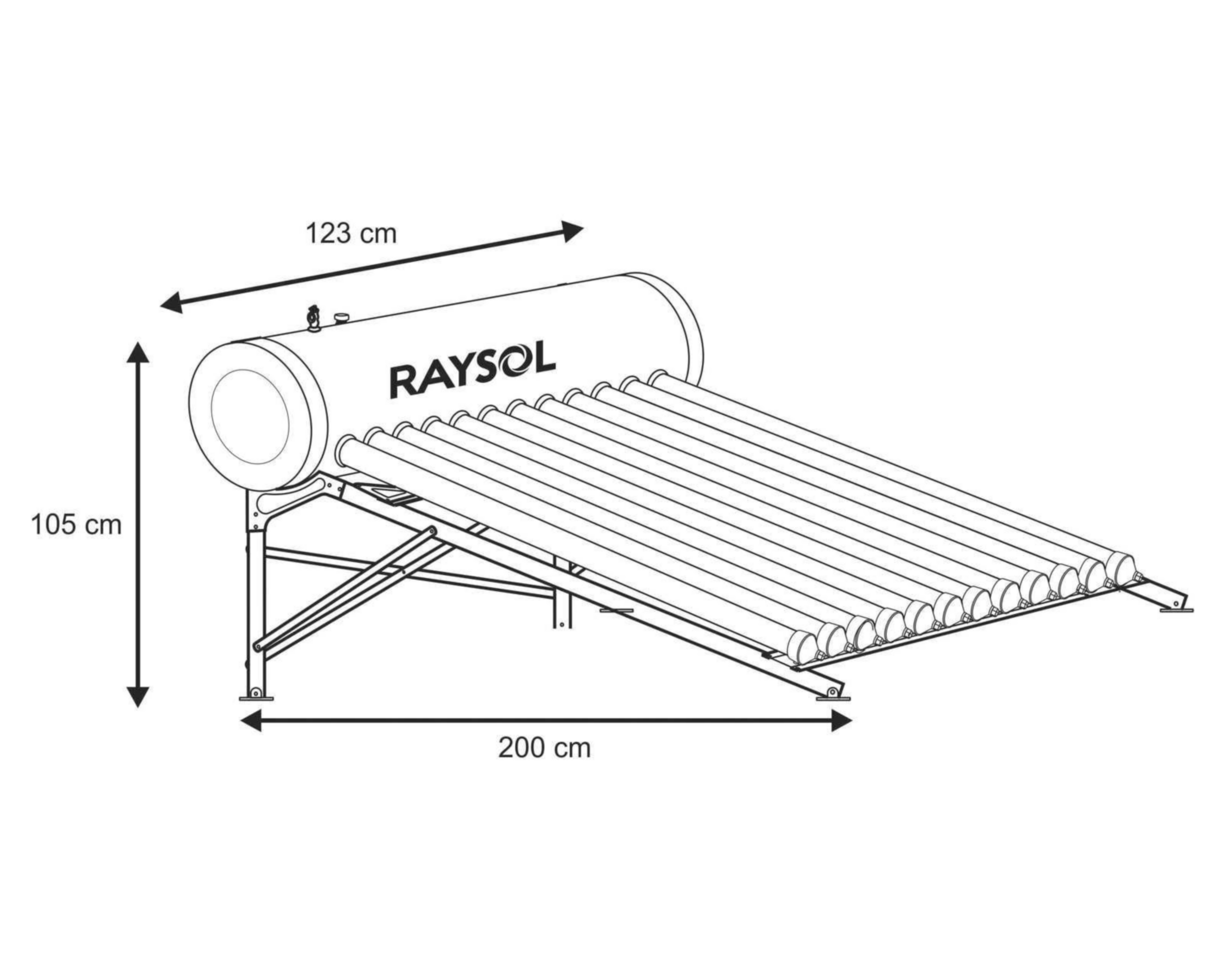 Foto 5 pulgar | Calentador de Agua Solar Raysol RHP-12-150