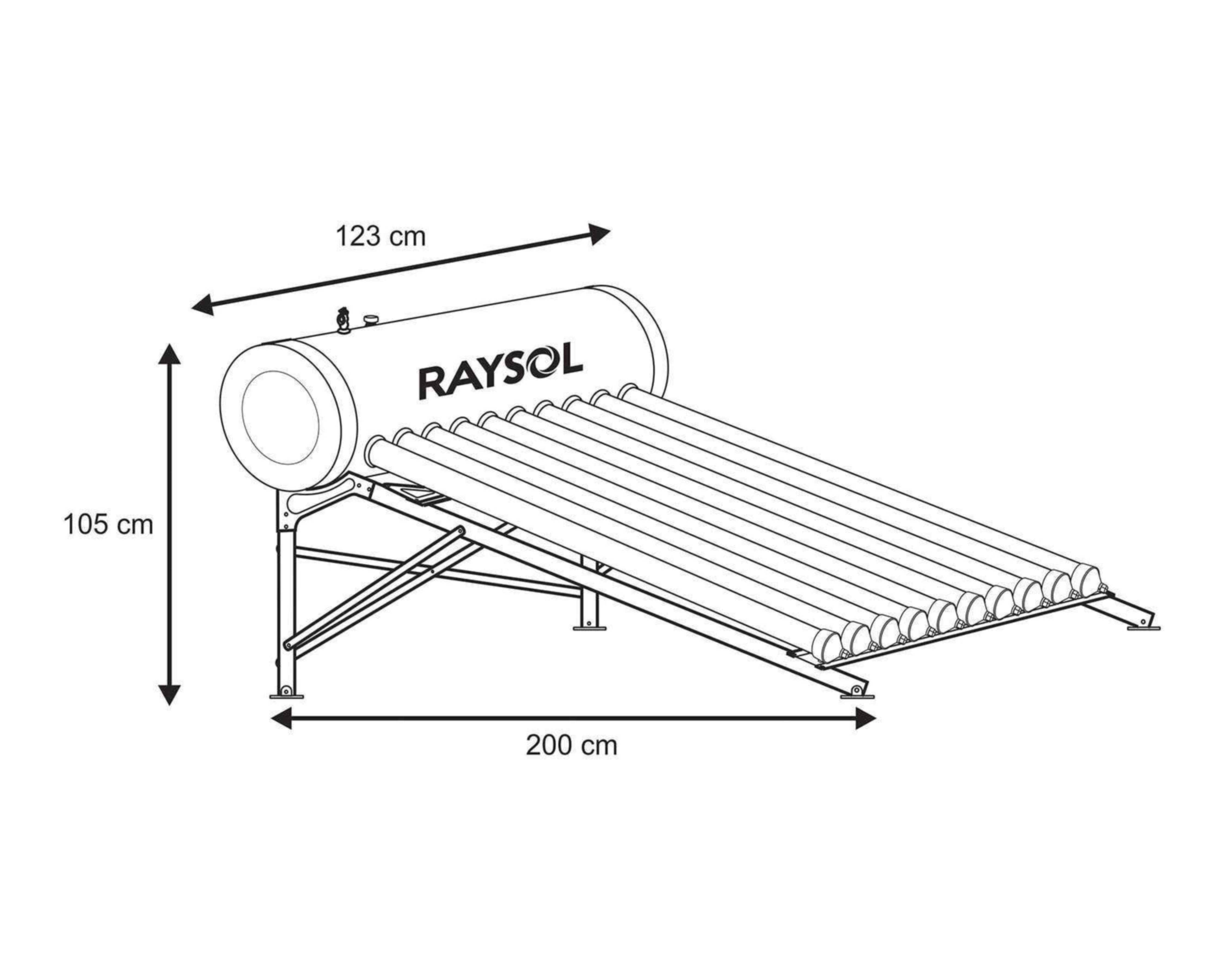 Foto 6 pulgar | Calentador de Agua Solar Raysol RHP-10-150