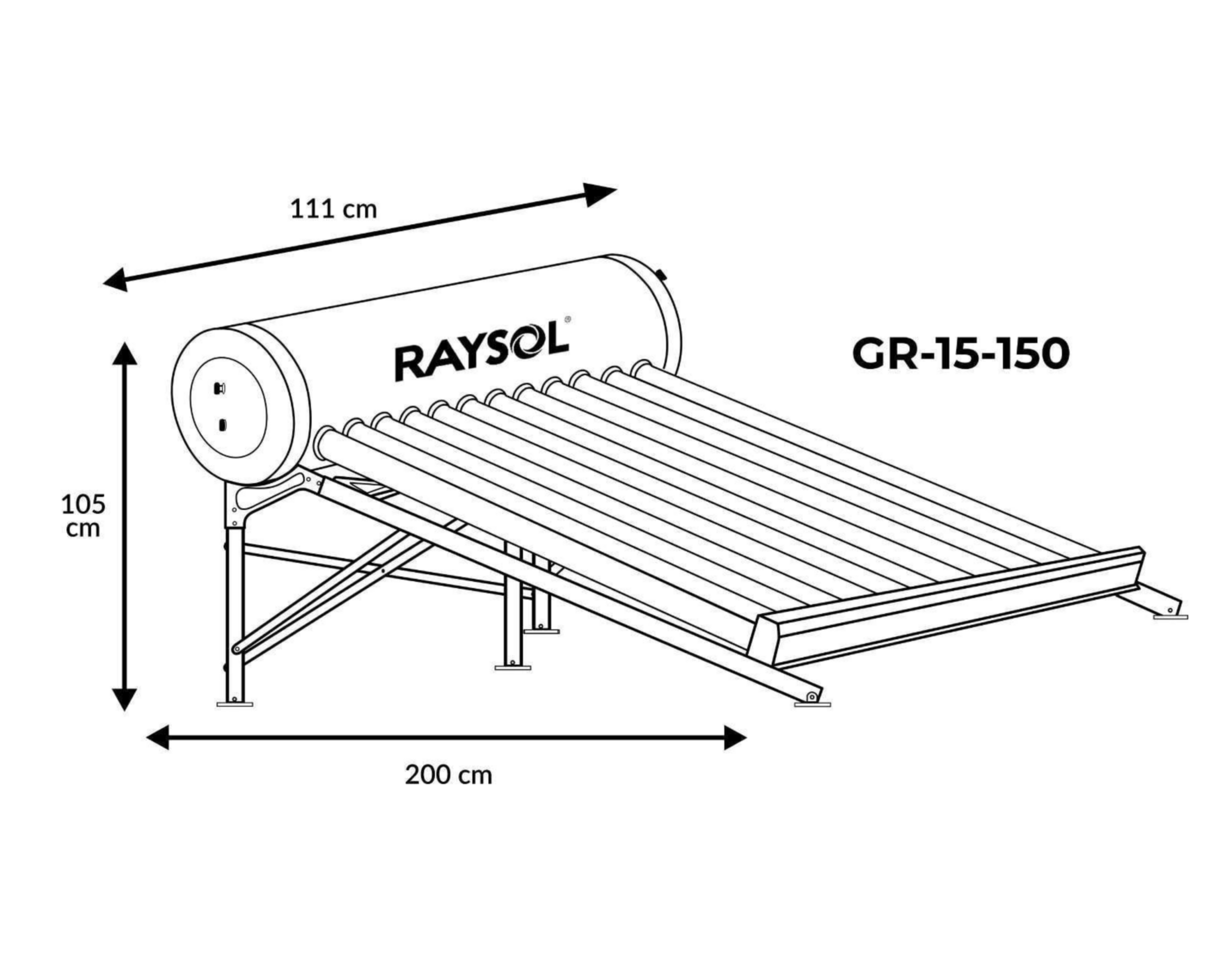 Foto 5 | Calentador de Agua Solar Raysol GR-15-150