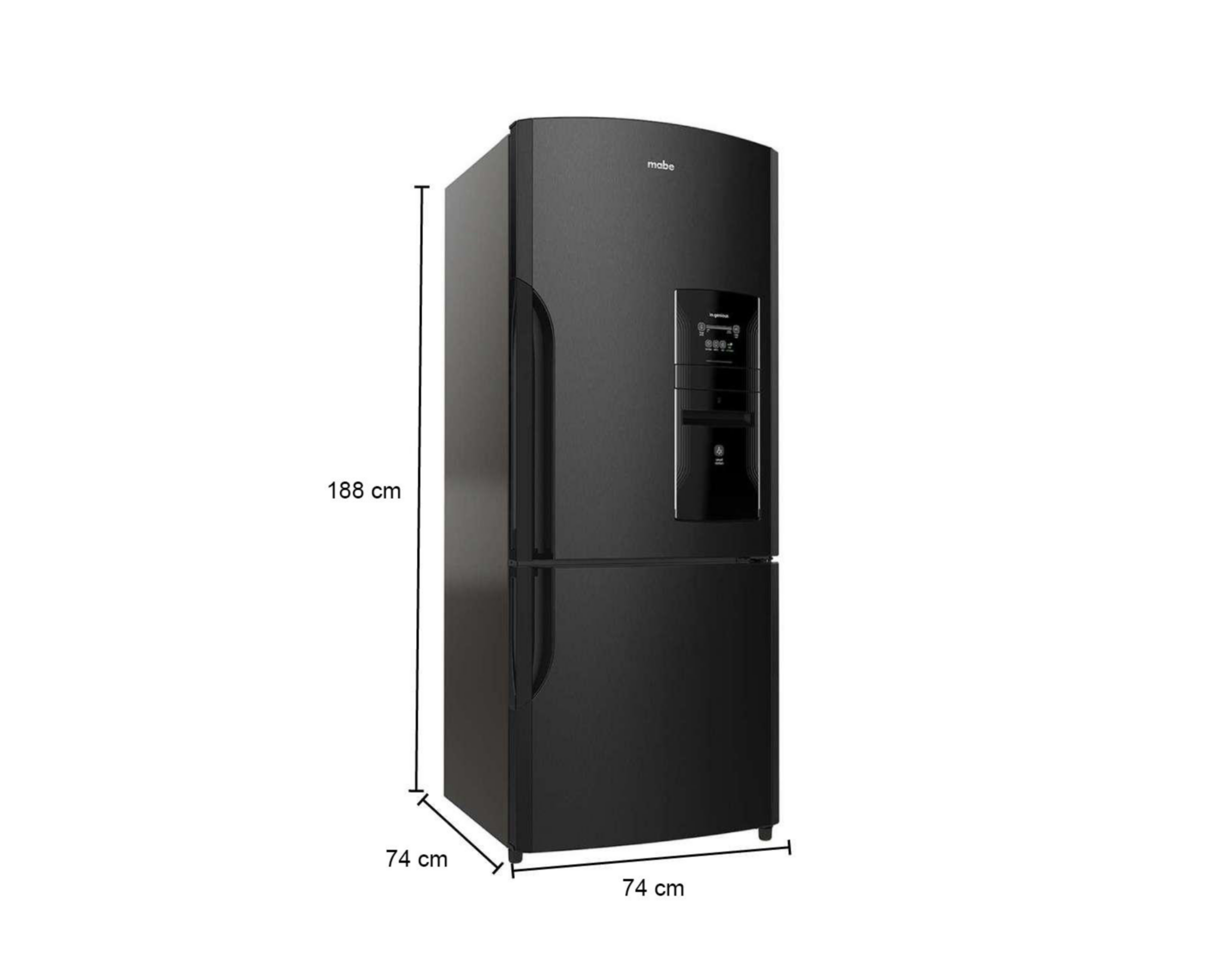 Foto 9 | Refrigerador Mabe Bottom Mount 19 Pies Negro RMB520IWMRP0