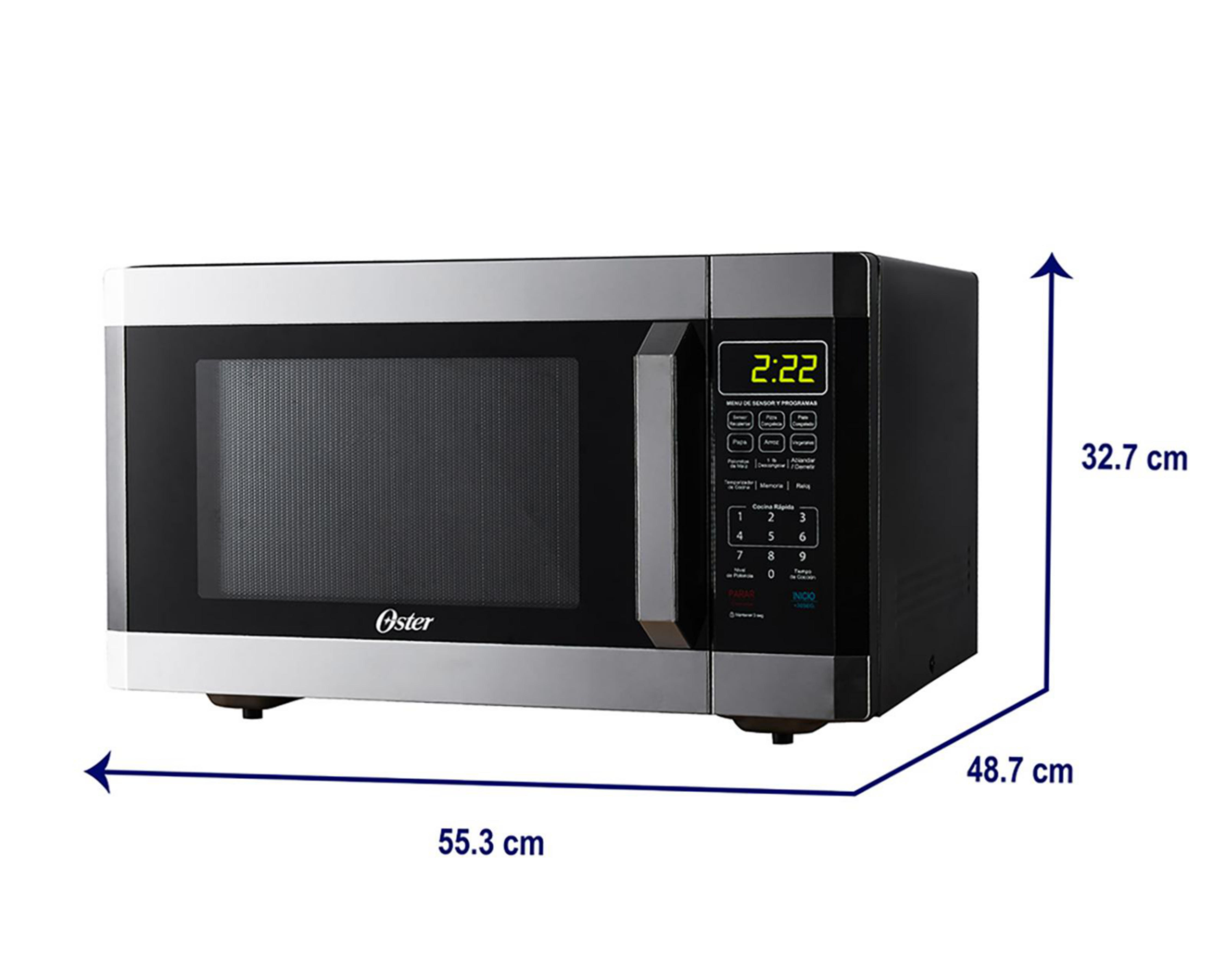 Foto 8 pulgar | Horno de Microondas Oster 1.5 Pies OGYME1502 Negro