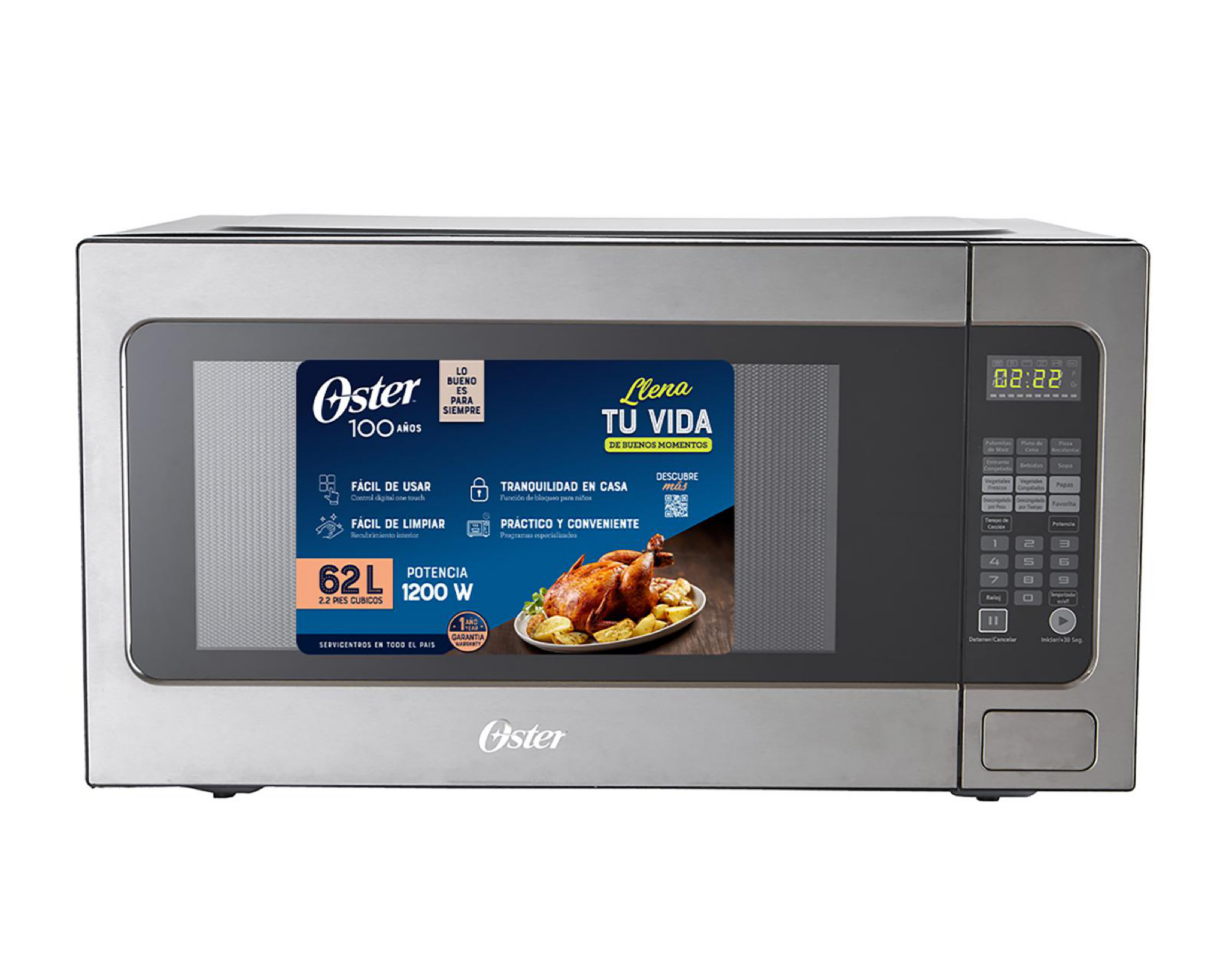 Horno de Microondas Oster OGYME2202 Negro $3,999