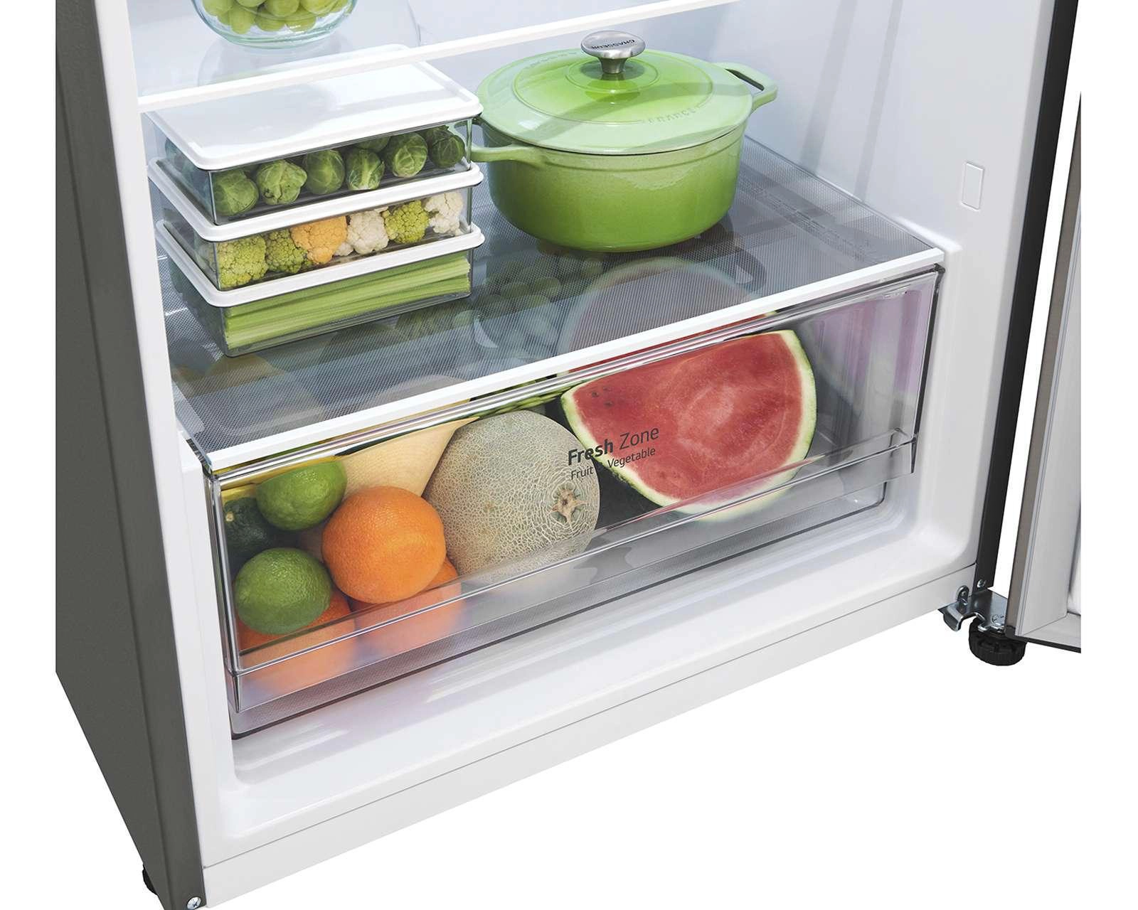 Foto 5 pulgar | Refrigerador LG Top Mount 14 Pies Plata