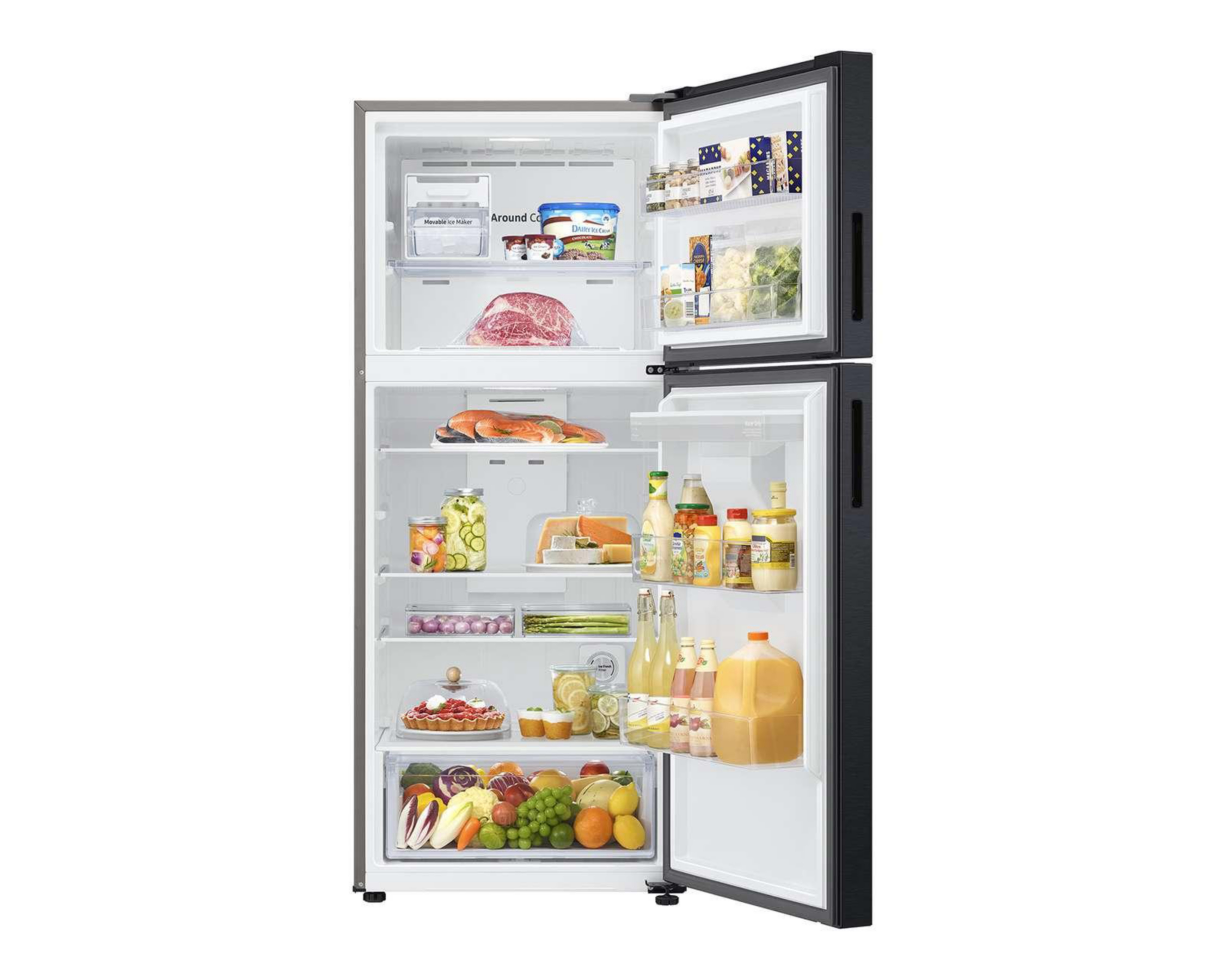 Foto 4 pulgar | Refrigerador Samsung Top Mount 16 Pies Negro RT44A6344B1