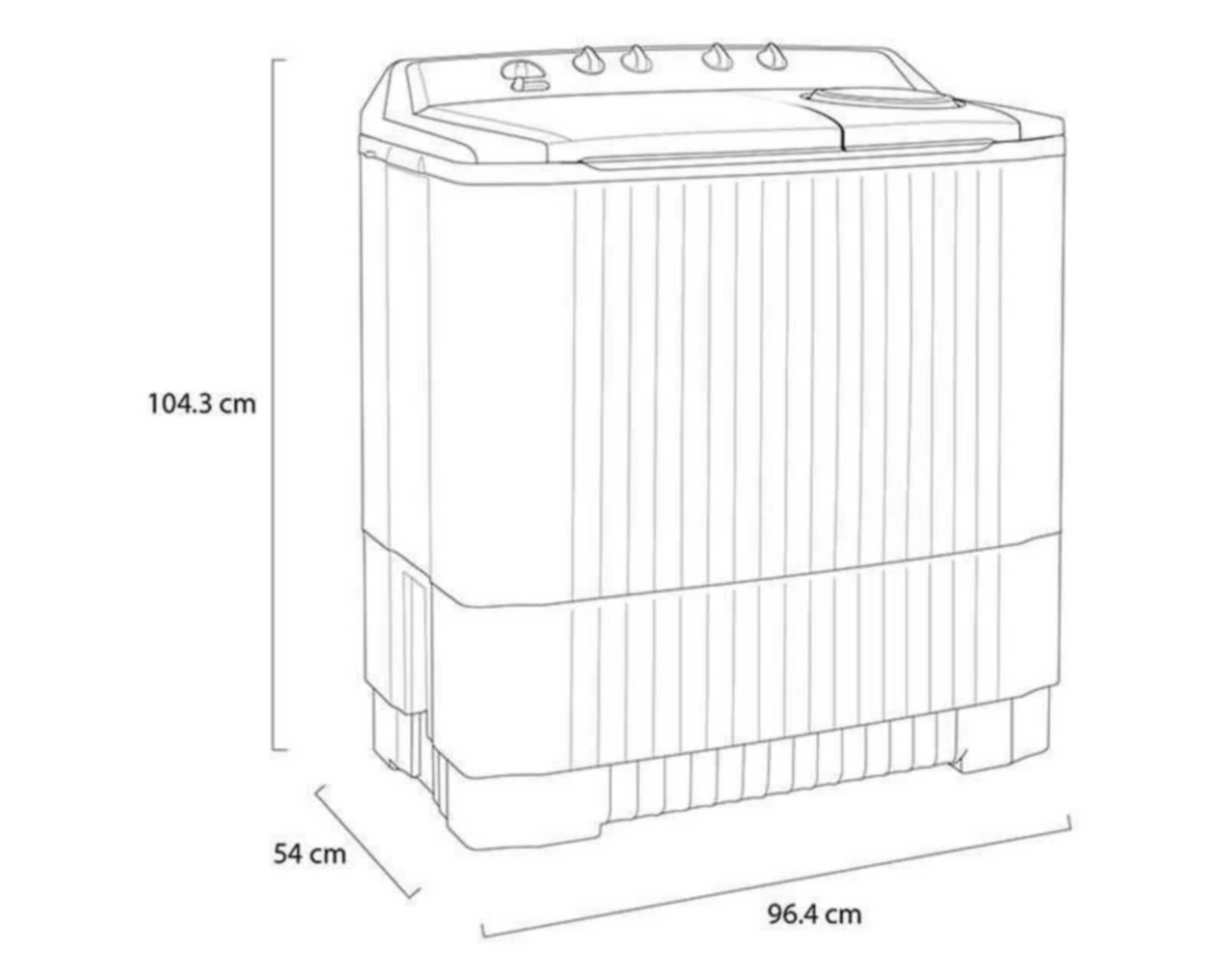 Foto 9 pulgar | Lavadora LG Doble Tina WP18WAR 18 kg Blanca