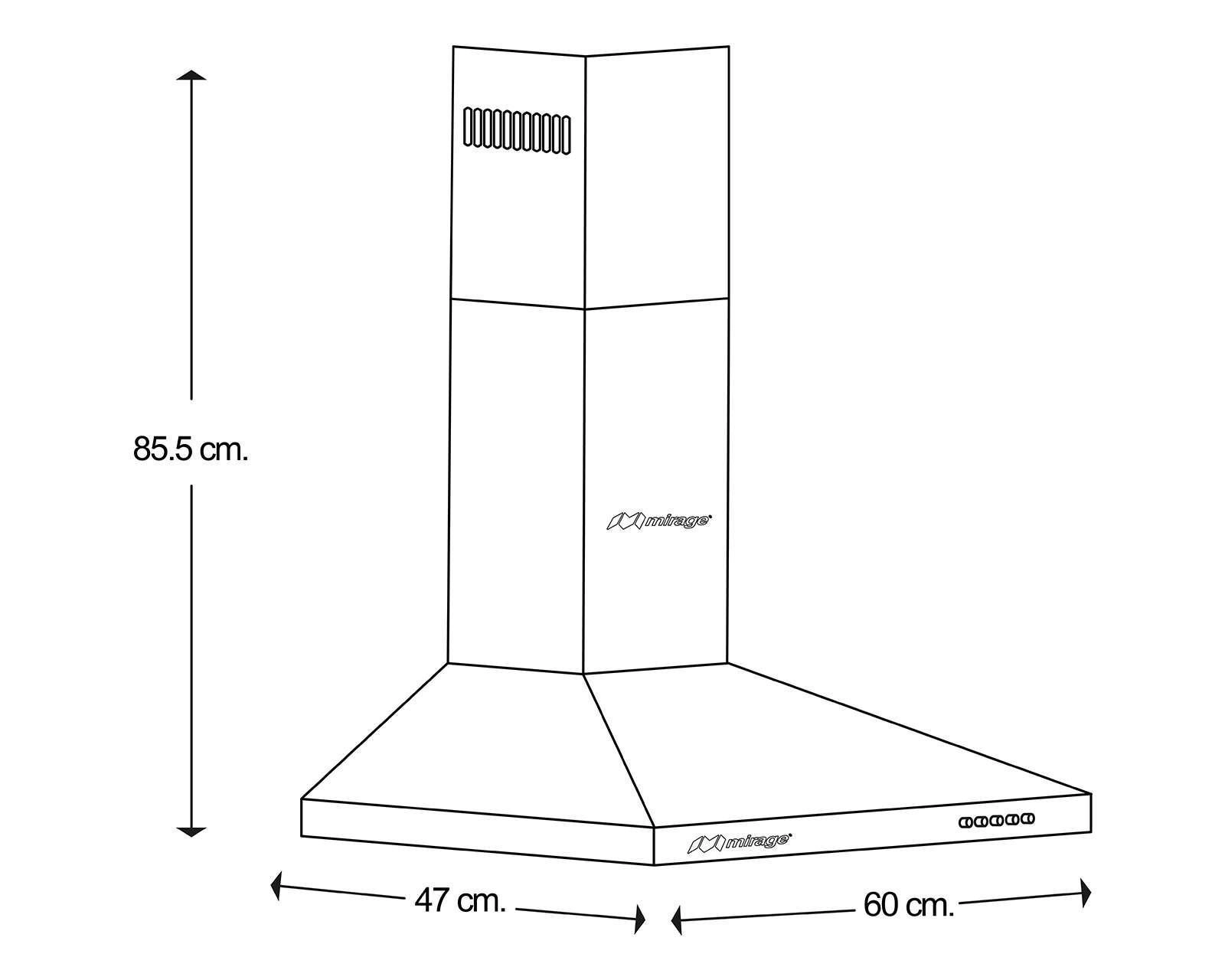 Foto 4 | Campana Mirage de Pared Acero Inoxidable