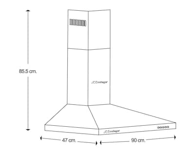 Foto 4 | Campana Mirage de Pared de Acero Inoxidable