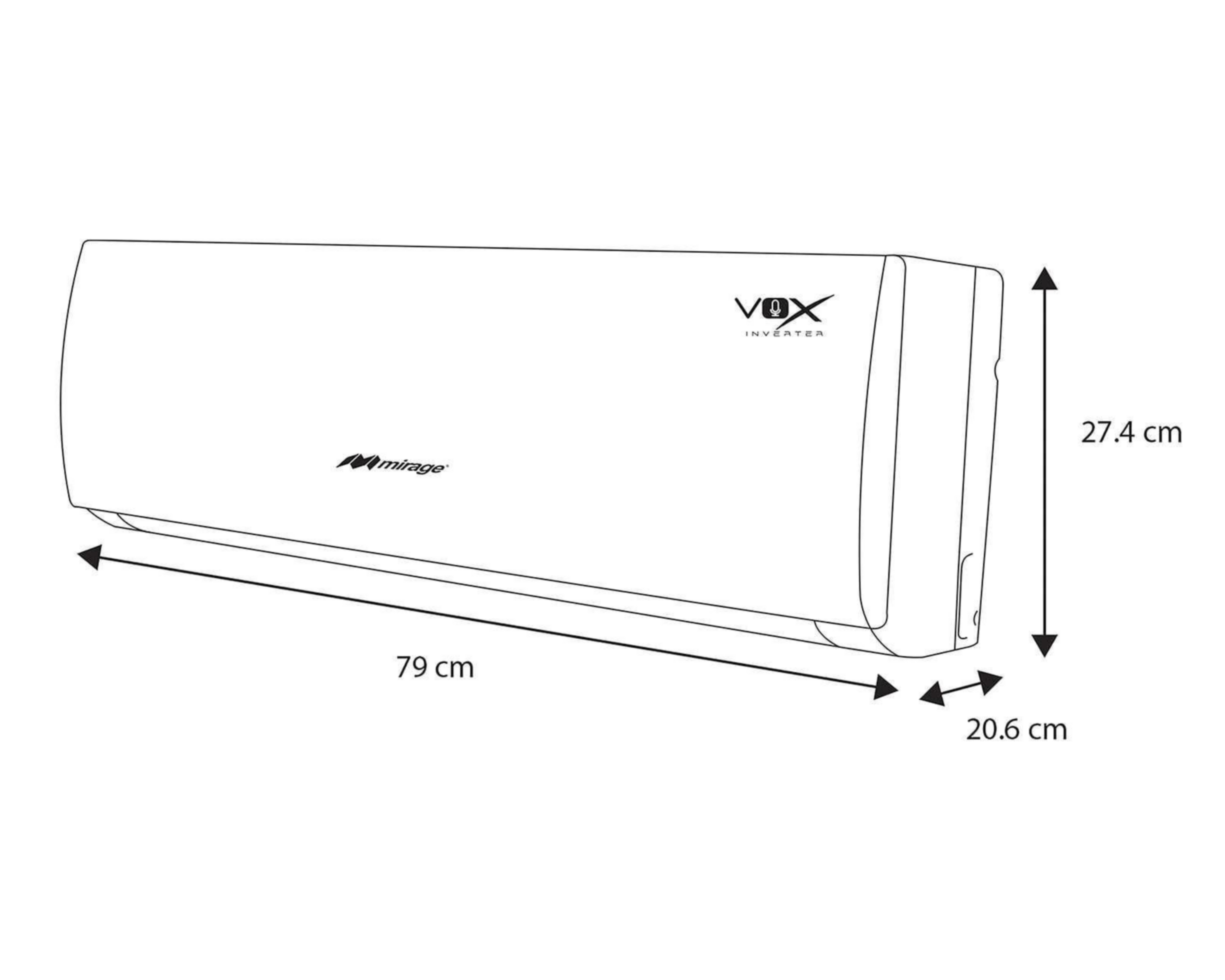 Foto 5 pulgar | Minisplit Mirage Inverter 1 Tonelada 115 V Solo Frío SETCVF120X