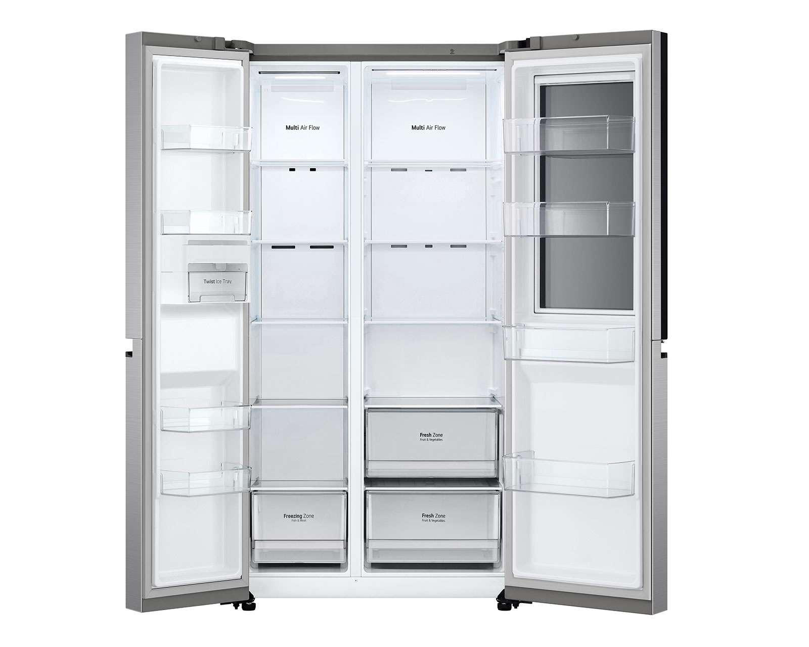 Foto 4 pulgar | Refrigerador LG Side by Side 28 Pies Plata VS27BXQP