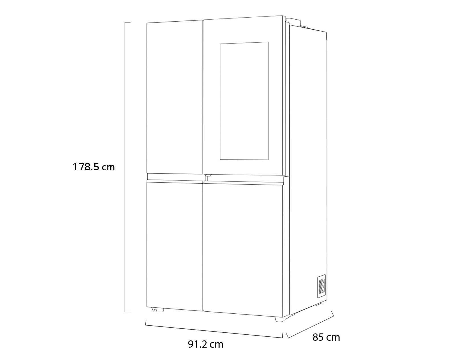 Foto 6 pulgar | Refrigerador LG Side by Side 28 Pies Plata VS27BXQP