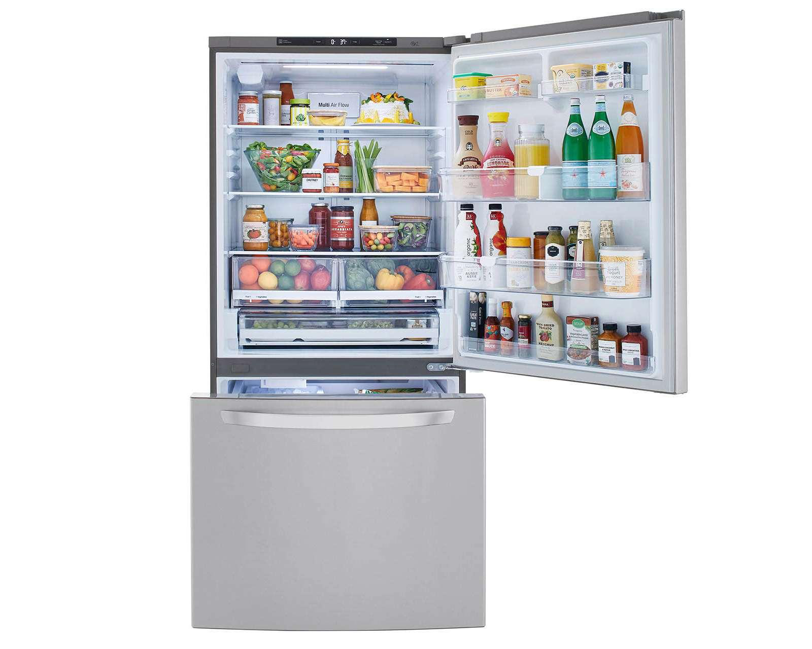 Foto 4 pulgar | Refrigerador LG Bottom Mount 26 Pies Plata LB26BGS