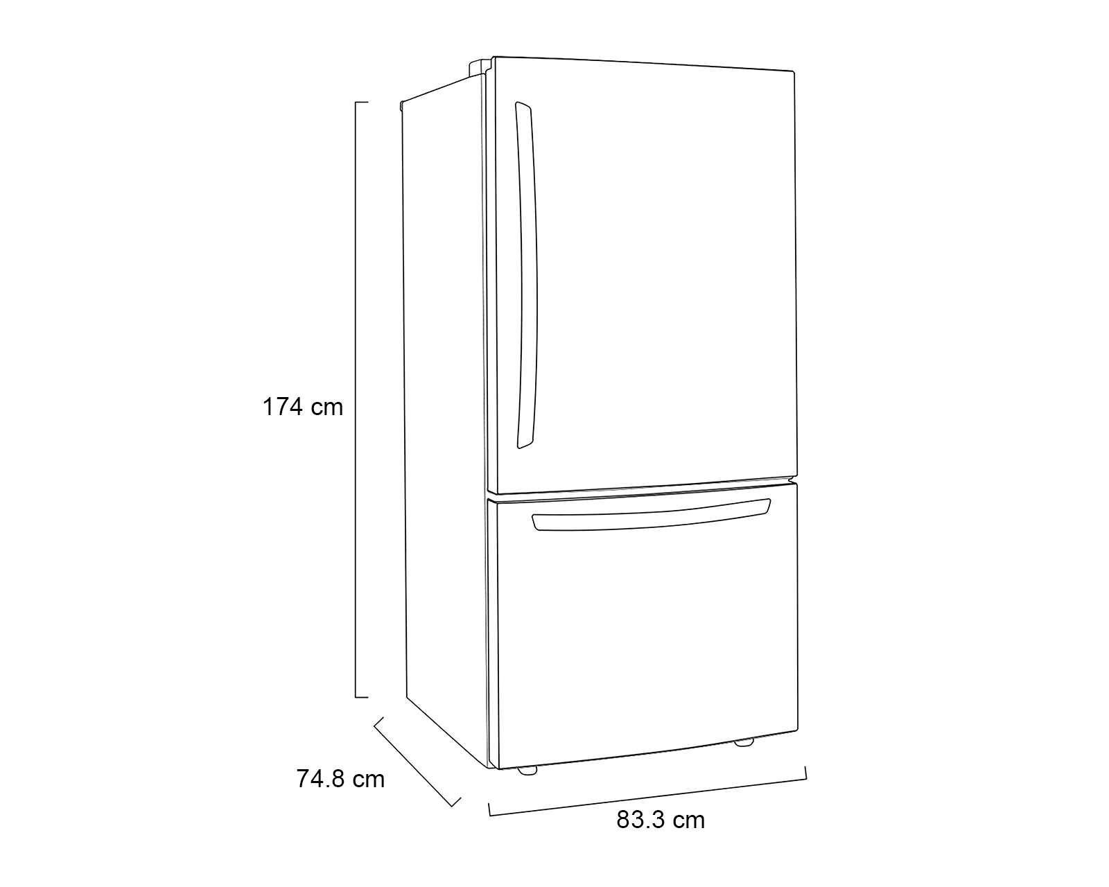 Foto 8 pulgar | Refrigerador LG Bottom Mount 26 Pies Plata LB26BGS