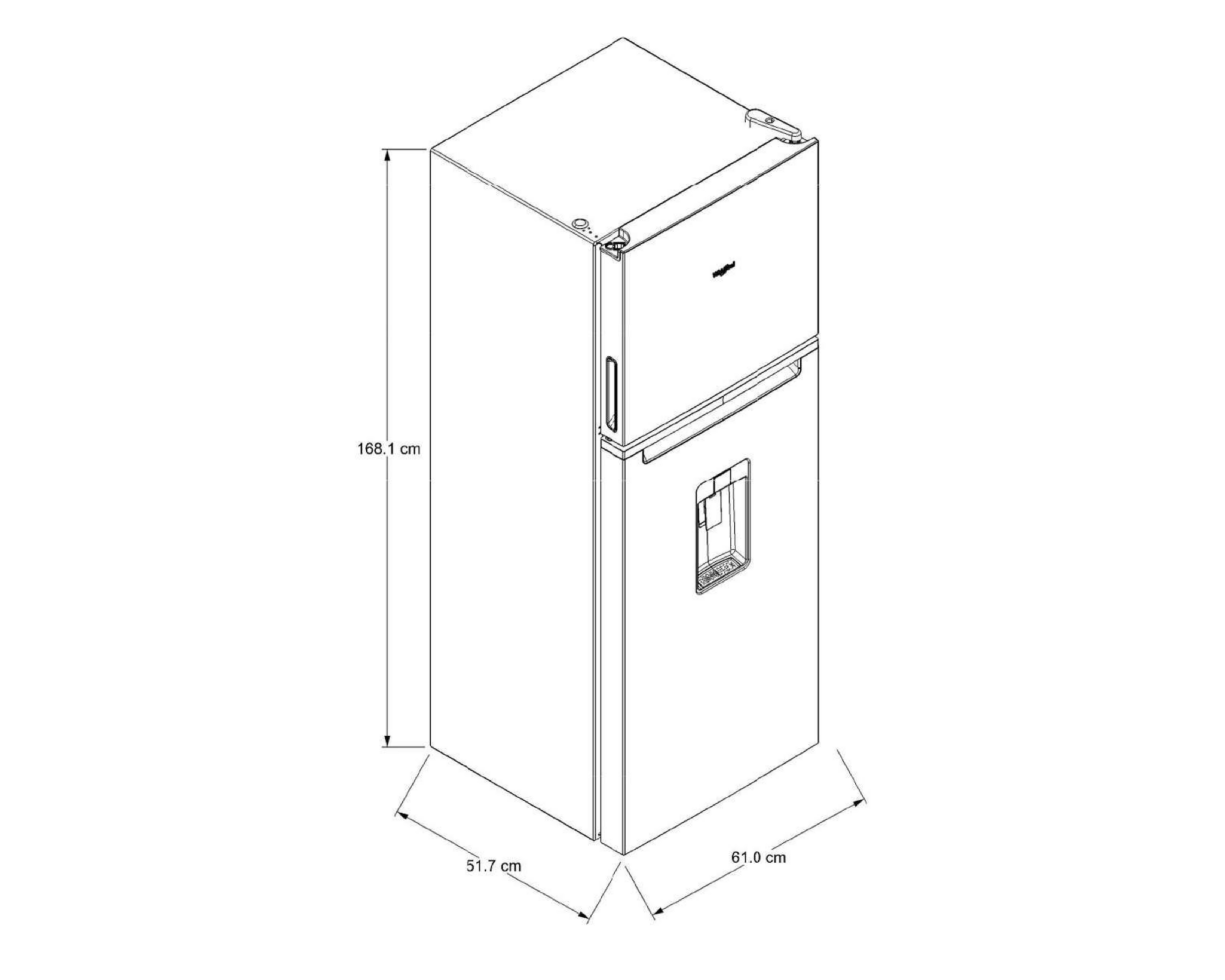 Foto 8 pulgar | Refrigerador Whirpool Top Mount 11 Pies Plateado WT1133M 11P