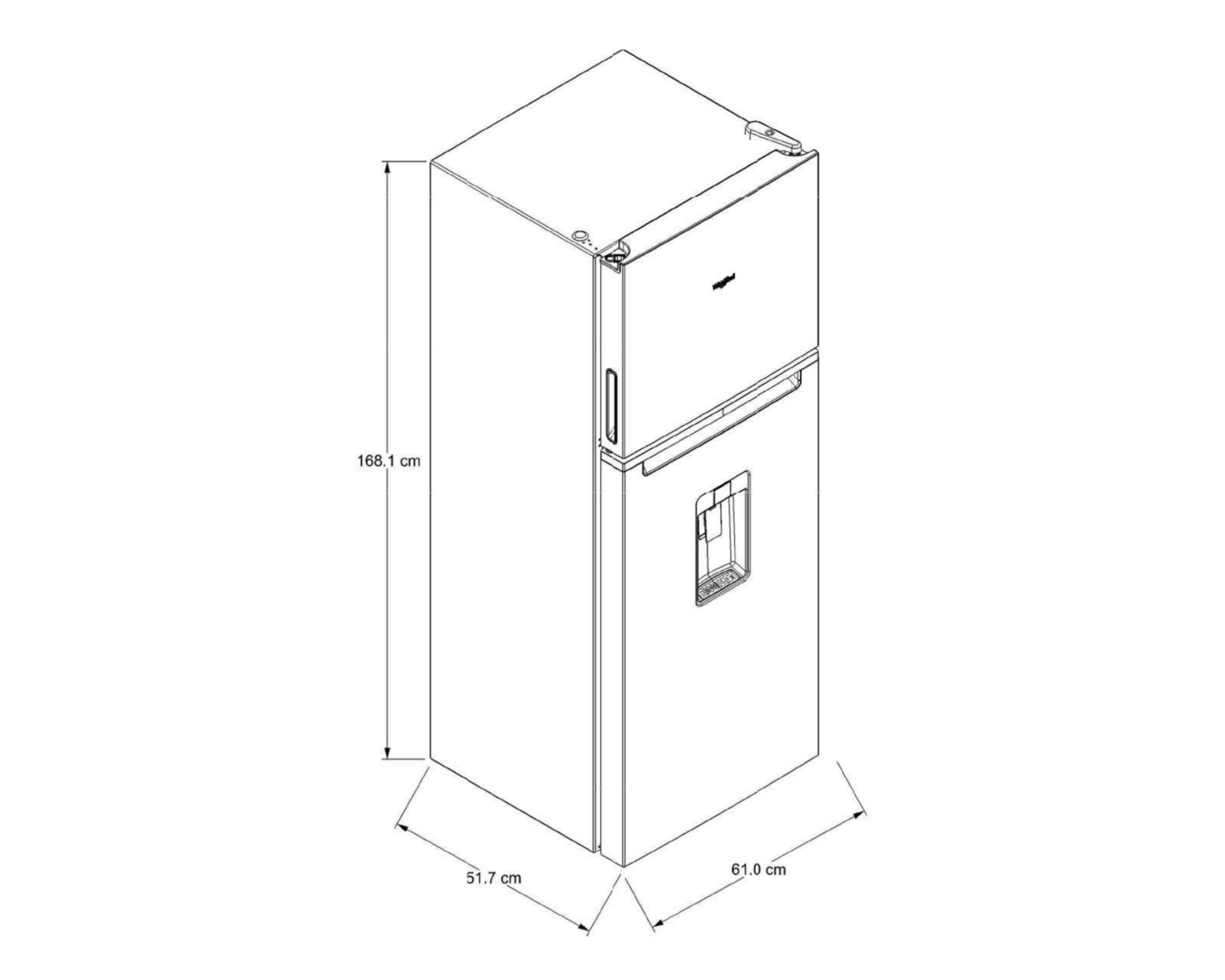 Foto 7 | Refrigerador Whirlpool Top Mount 11 Pies Plata WT1143K 11P