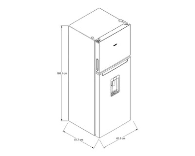 Foto 7 | Refrigerador Whirlpool Top Mount 11 Pies Plata WT1143K 11P