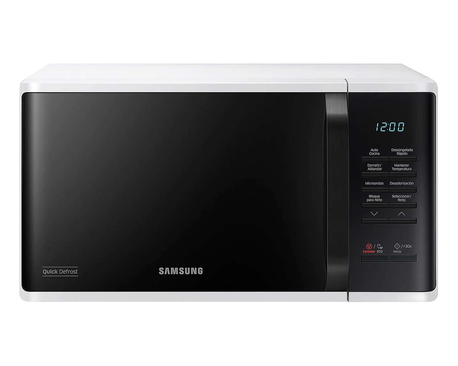 Horno de Microondas Samsung 0.8 Pies MS23K3513AWAX Blanco