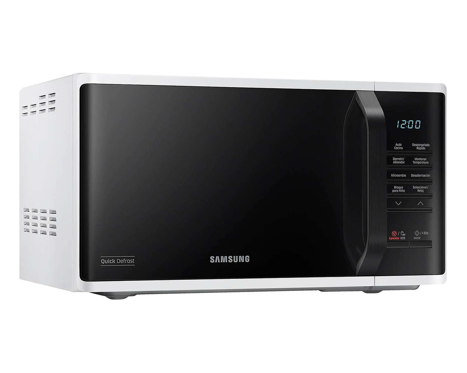 Foto 3 pulgar | Horno de Microondas Samsung 0.8 Pies MS23K3513AWAX Blanco