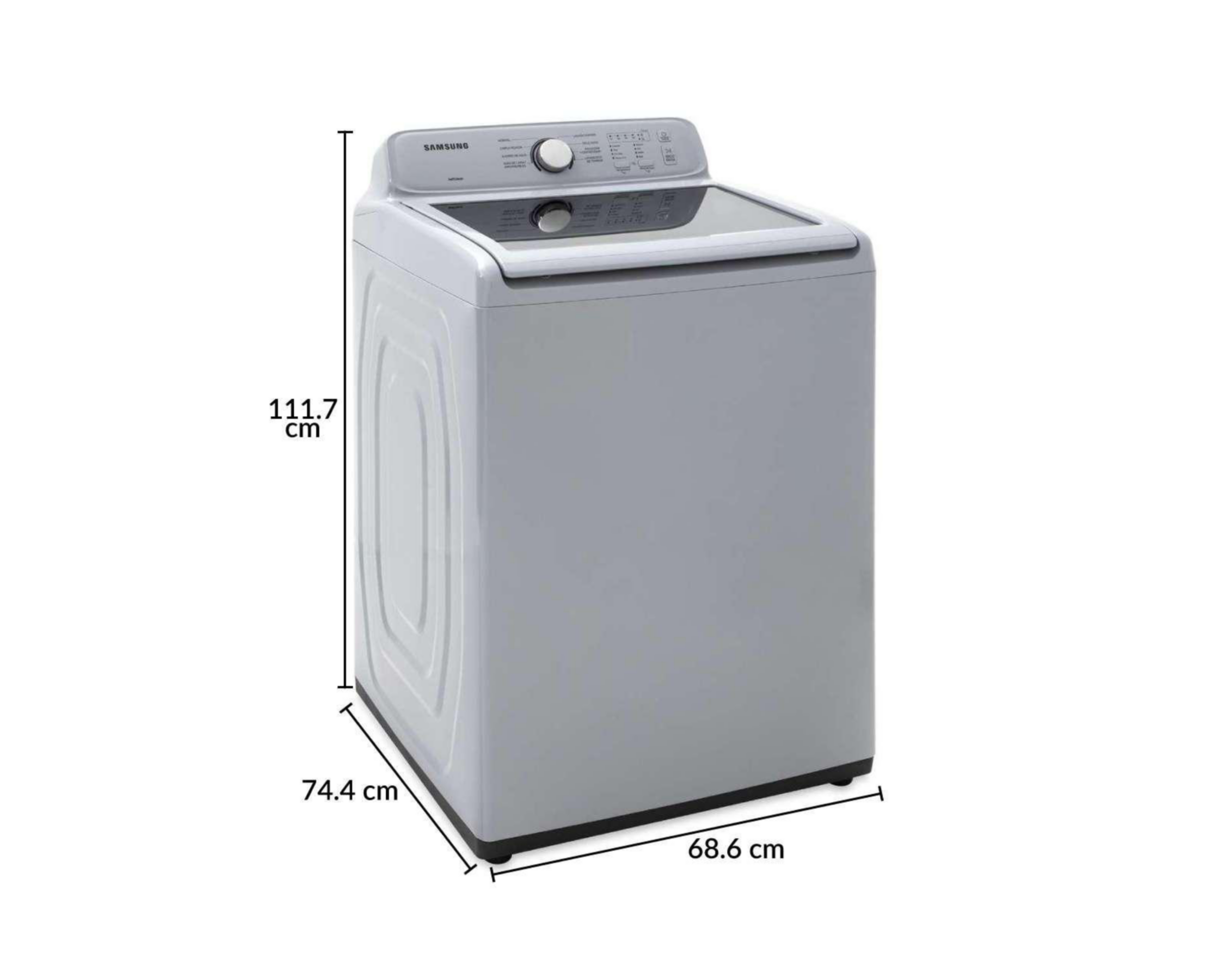 Foto 7 | Lavadora Samsung Automática WA20A3351GY/AX 20 KG Gris