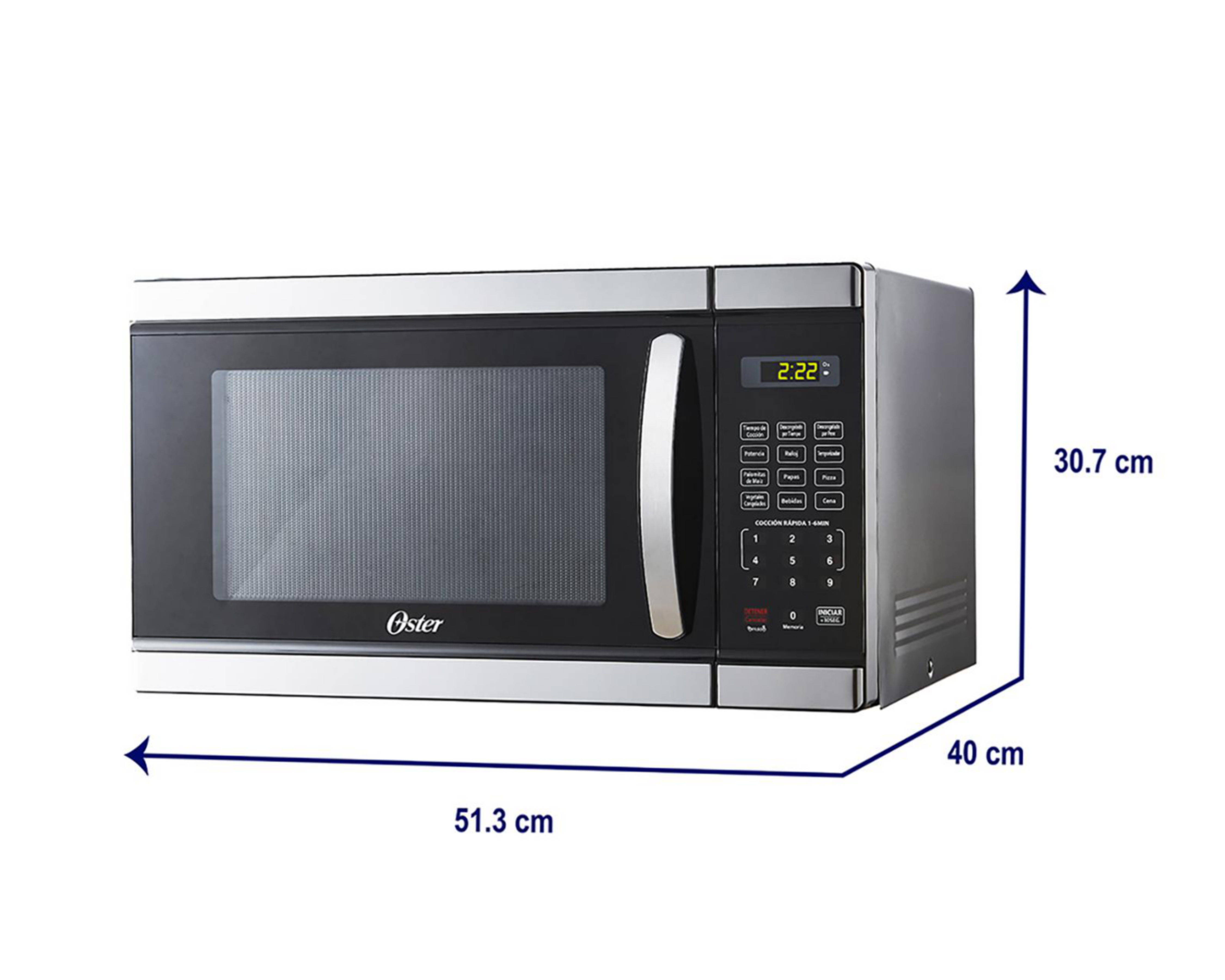 Foto 7 | Horno de Microondas Oster 1.1 Pies  OGHM25202 Negro