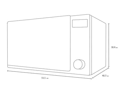 Foto 8 | Horno de Microondas Winia 1.1 Pies KOR-61DS Negro