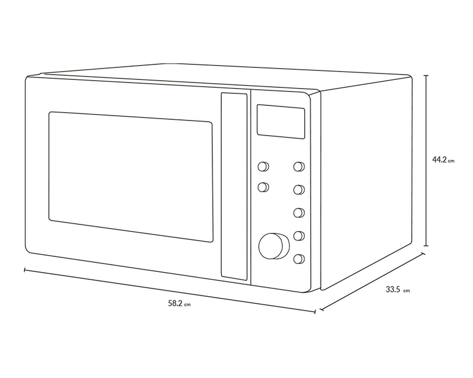 Foto 6 | Horno de Microondas Winia 1.1 Pies KOS-1N1SS Acero Inoxidable/Negro