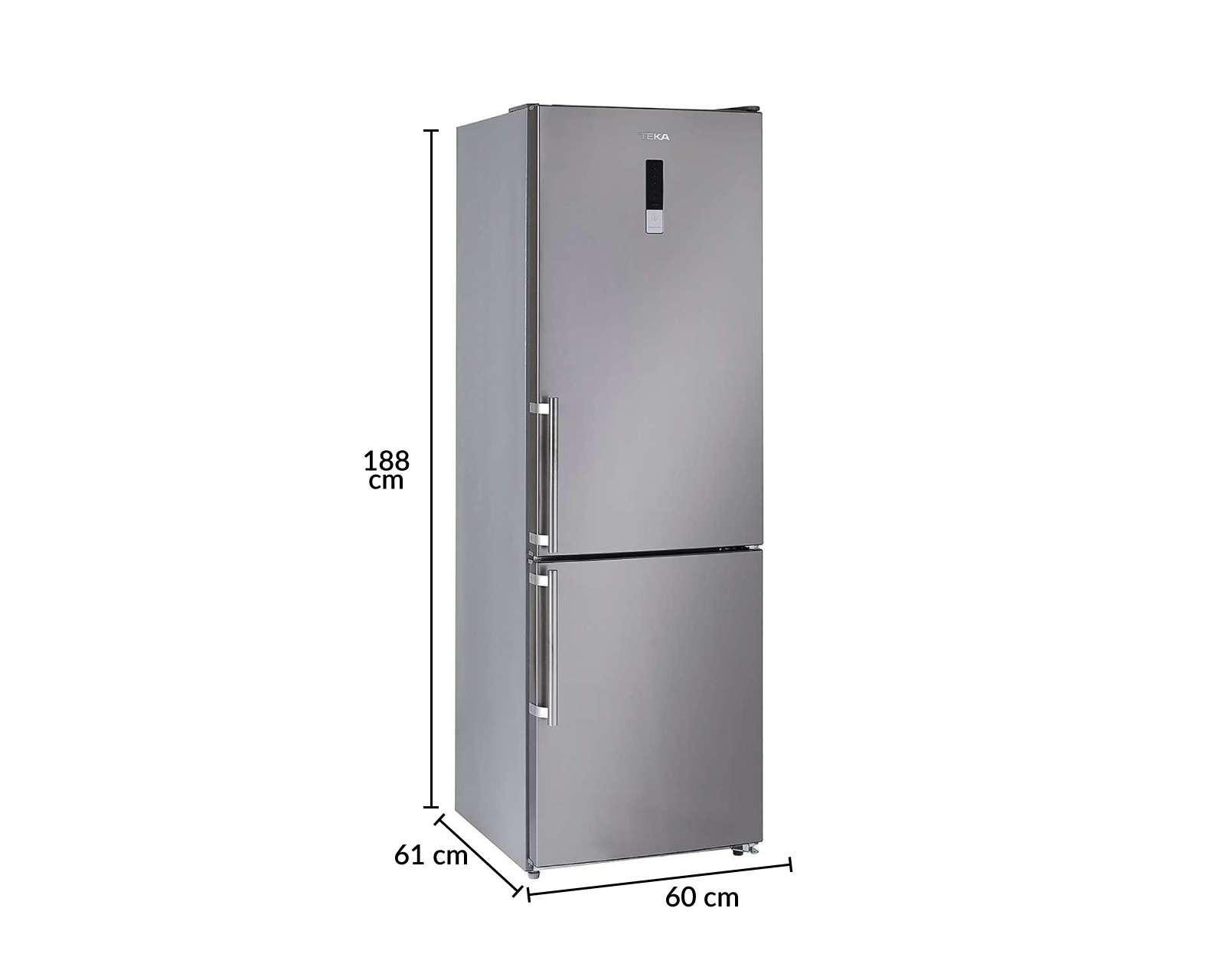 Foto 6 pulgar | Refrigerador Teka Bottom Mount 12 Pies Plata NFL 340