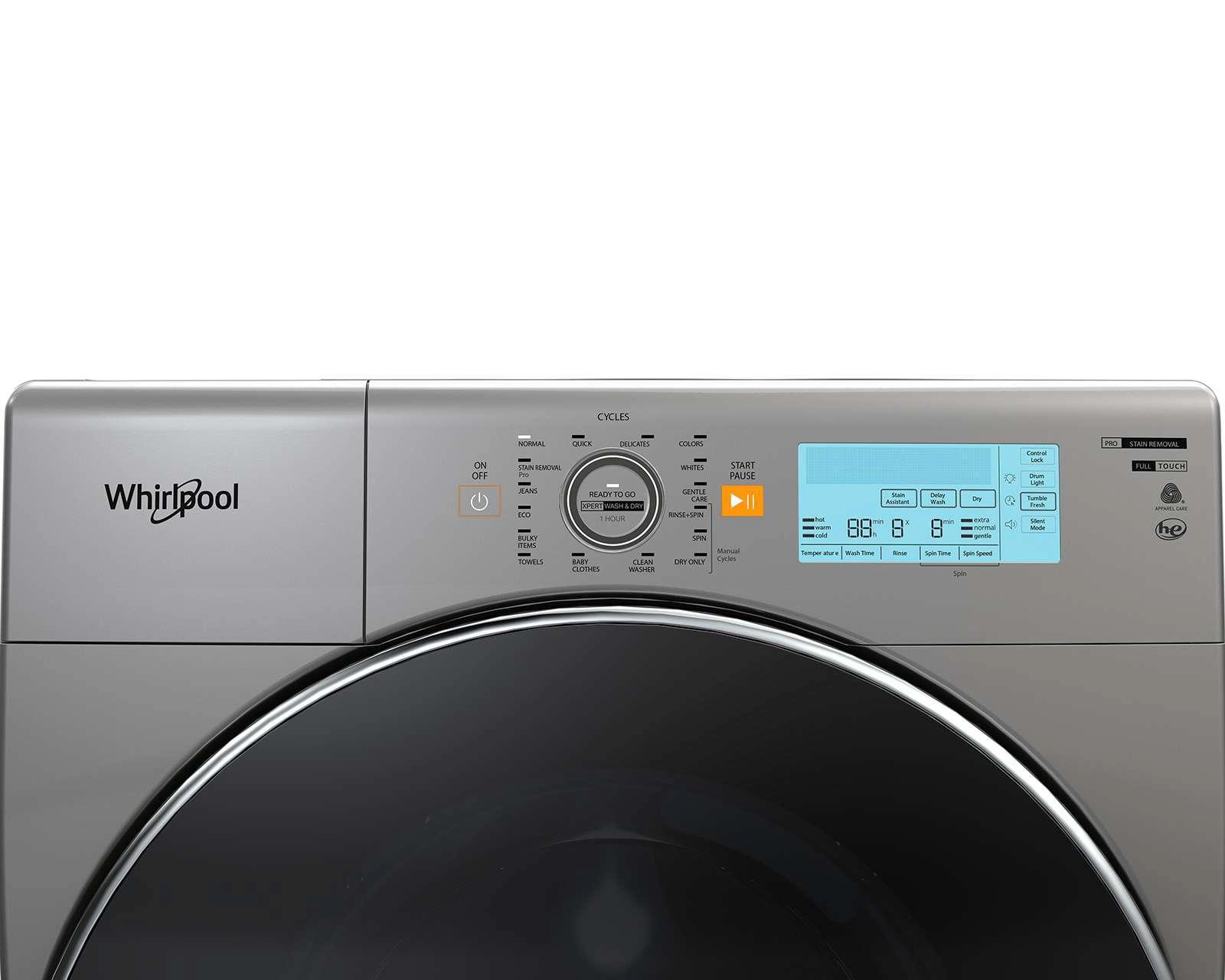 Foto 4 pulgar | Lavasecadora Whirlpool Automática 7MWFC5090KC 10 kg Gris