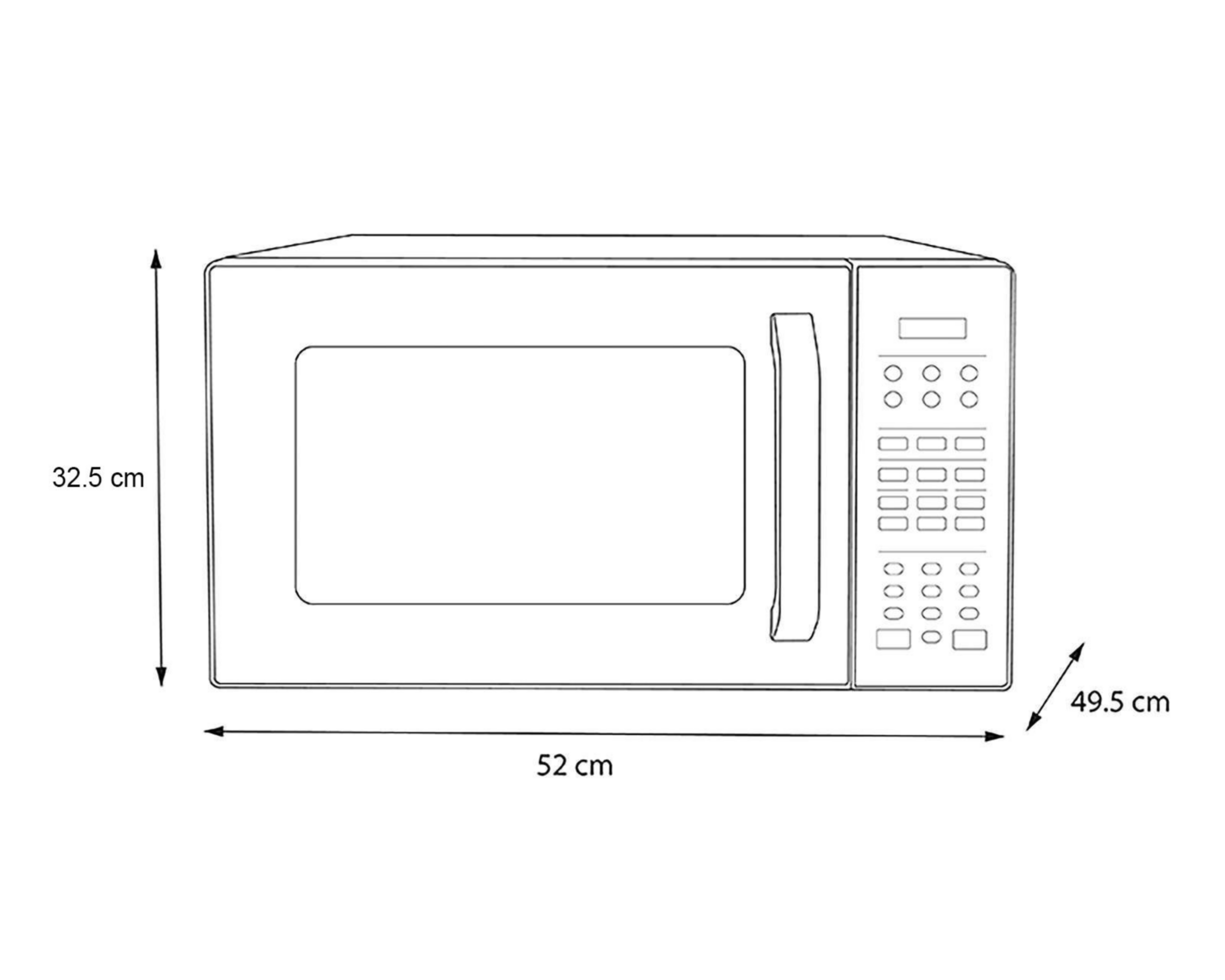 Foto 7 | Horno de Microondas Midea 1.1 Pies MMDX11S2MG Silver