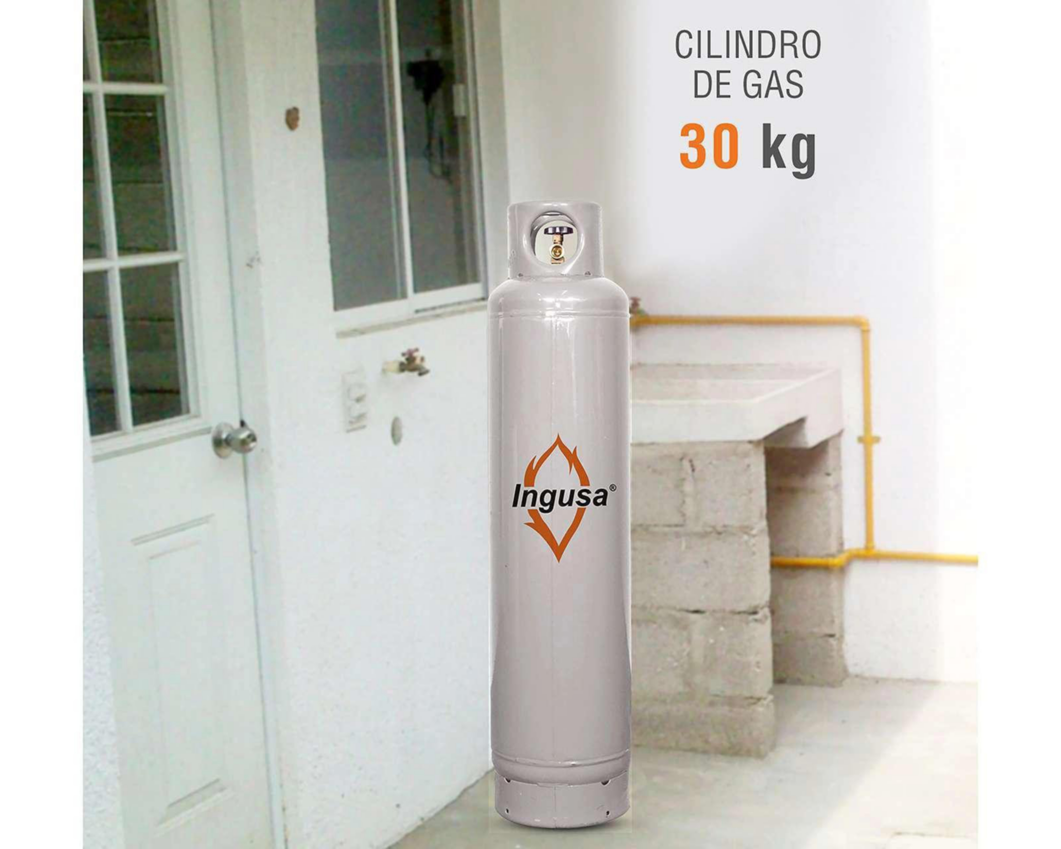 Foto 7 pulgar | Cilindro de Gas LP Ingusa PT30CIL01 66.13 lb