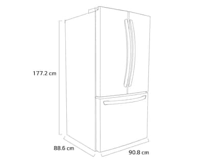 Foto 10 | Refrigerador LG French Door 29 Pies Plata