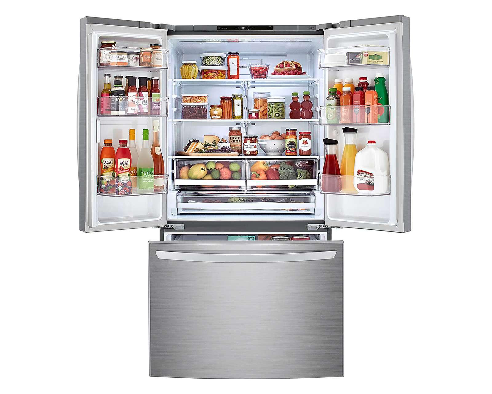 Foto 4 pulgar | Refrigerador LG French Door 29 Pies Plata