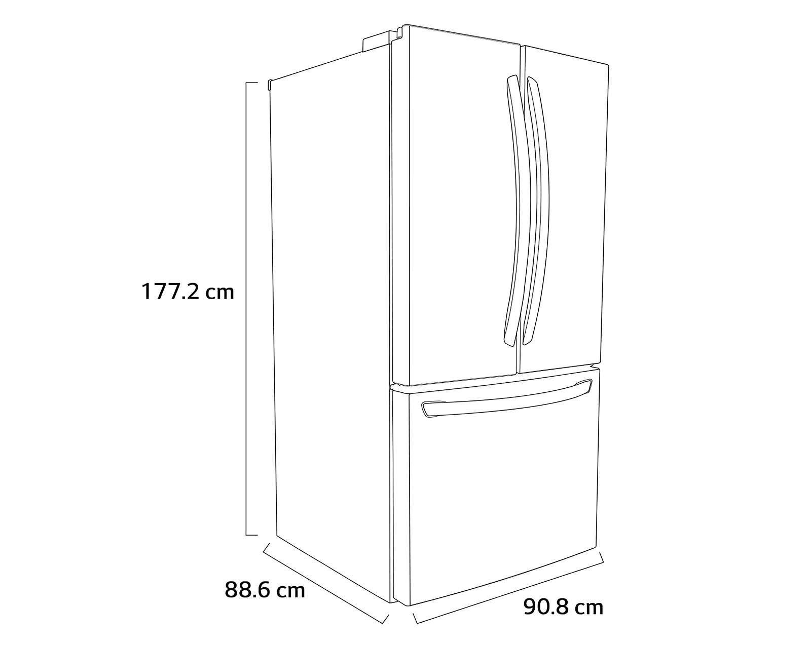 Foto 8 pulgar | Refrigerador LG French Door 29 Pies Plata