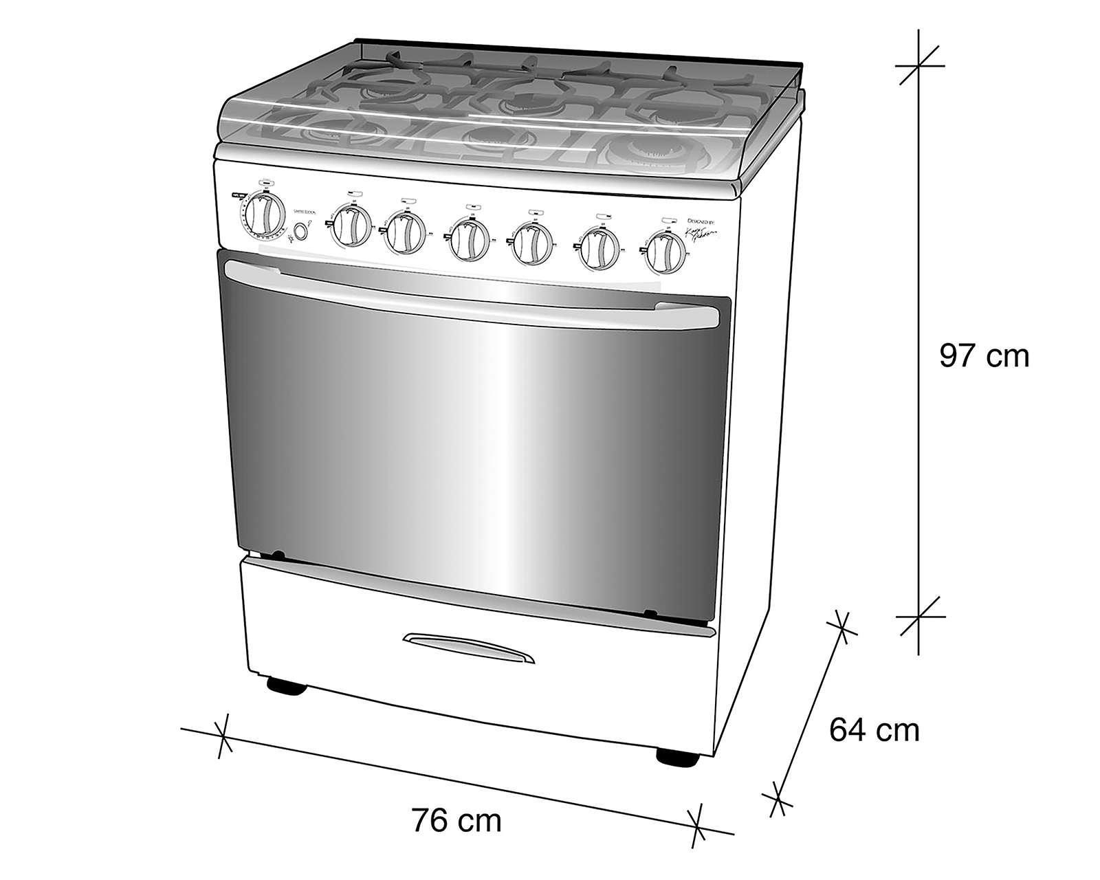 Foto 5 pulgar | Estufa Koblenz de Piso 30" con 6 Quemadores de Gas PS EK-6232-PC-IIDLM Provence