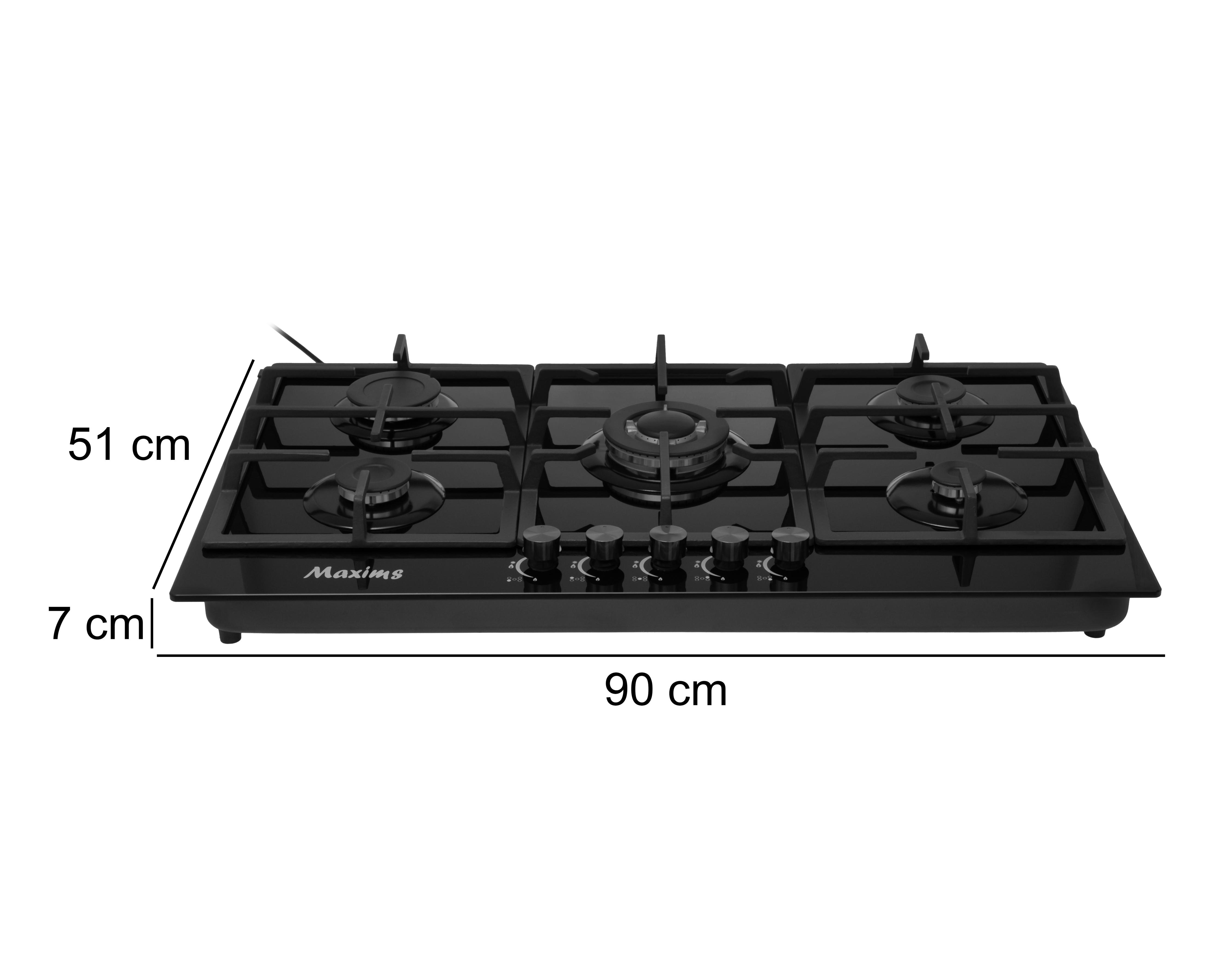 Foto 5 | Parrilla Empotrable Maxims 34'' de Gas HBH5GS Negra