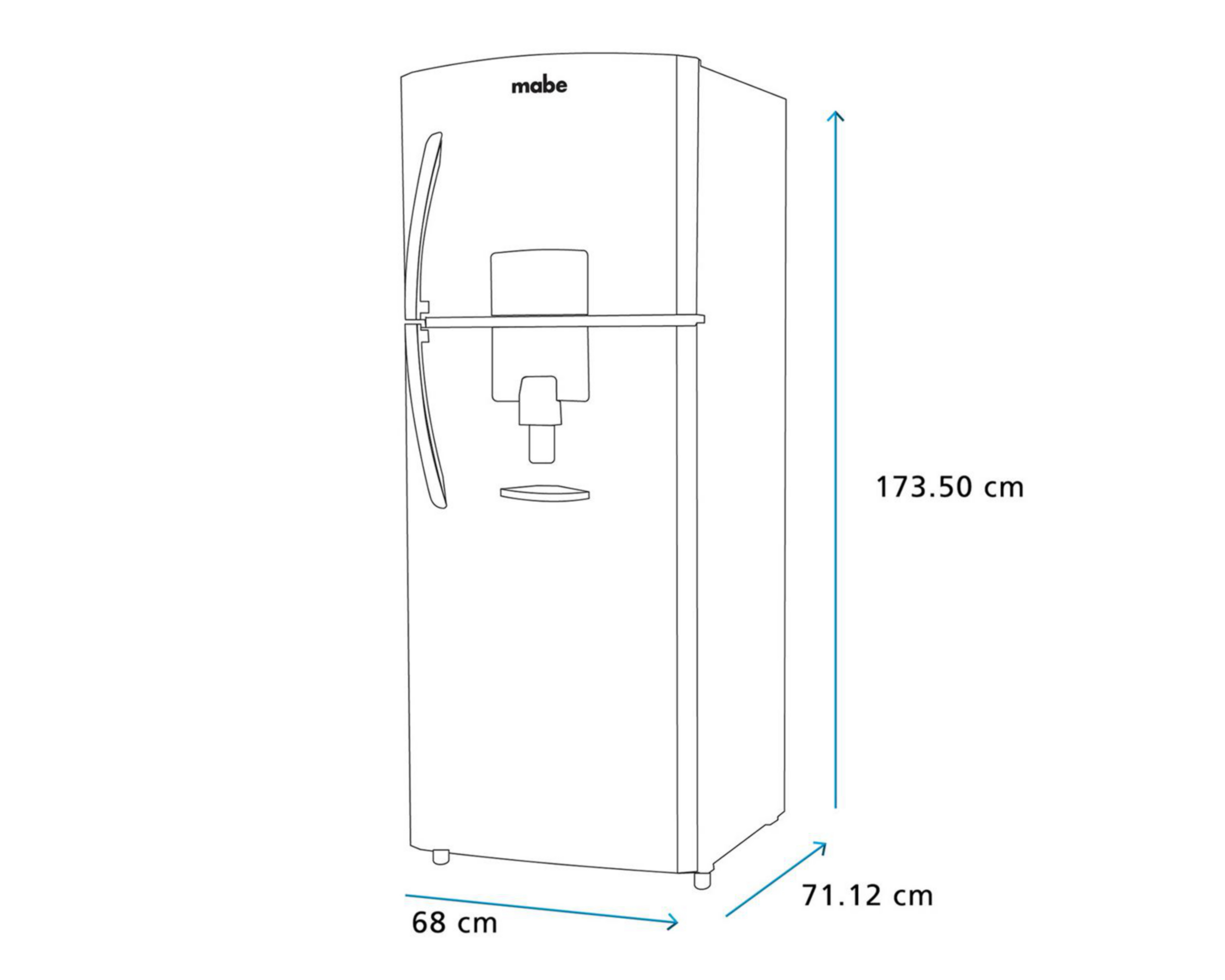 Foto 10 pulgar | Refrigerador Mabe Top Mount 14 Pies Gris RME360FDMRE0