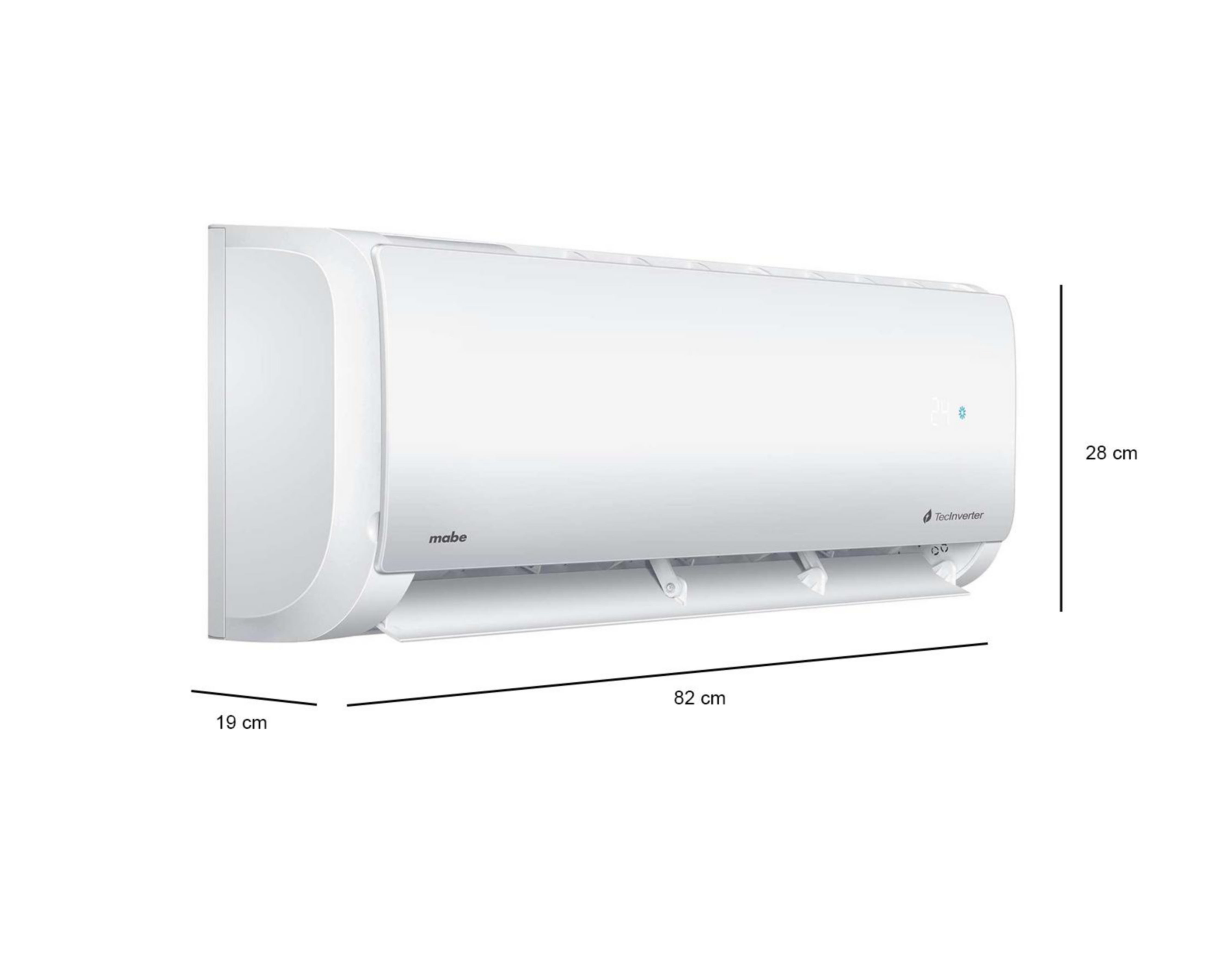 Foto 5 pulgar | Minisplit Mabe Inverter 1 Tonelada 110V Frío y Calor MMI12HABWCA6MC9