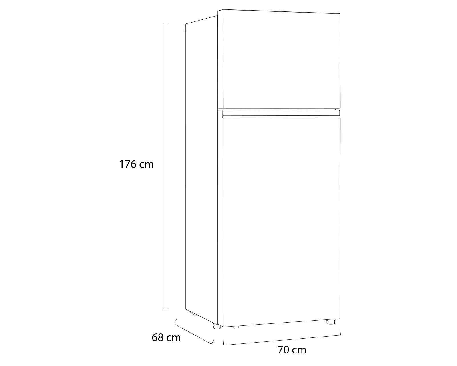 Foto 7 pulgar | Refrigerador LG Top Mount 14 Pies Platino VT40BP