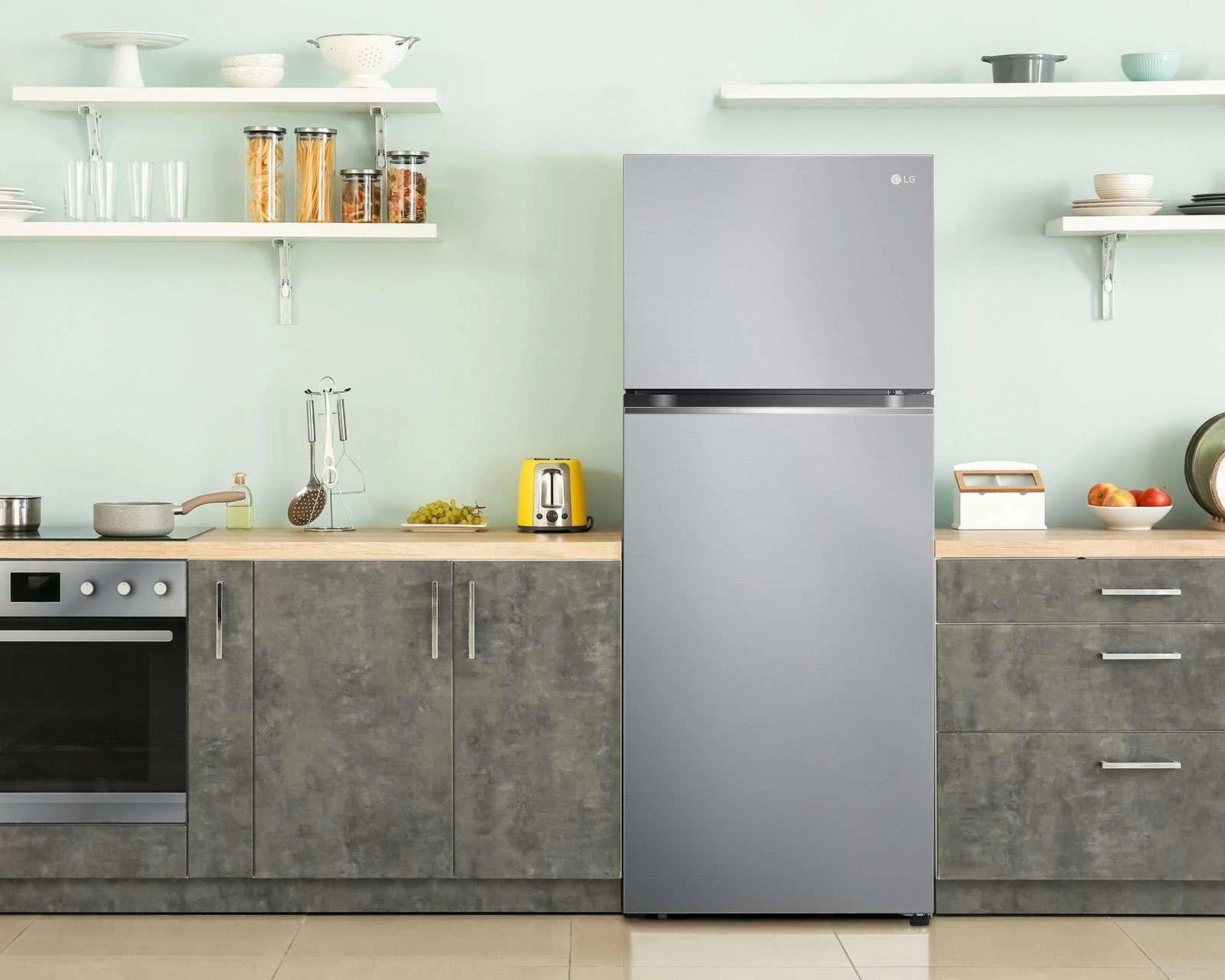 Foto 7 | Refrigerador LG Top Mount 14 Pies Platino VT40BP